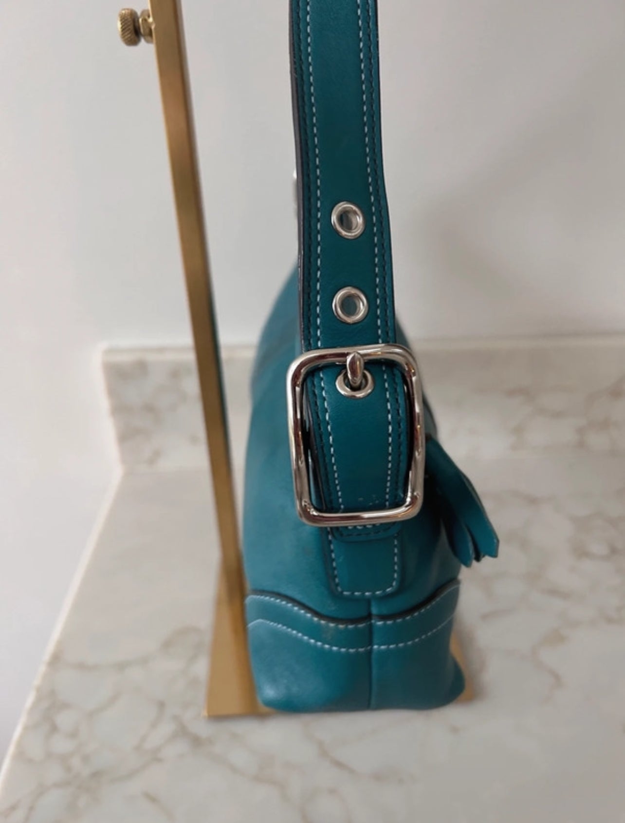 Vintage Coach blue shoulder bag