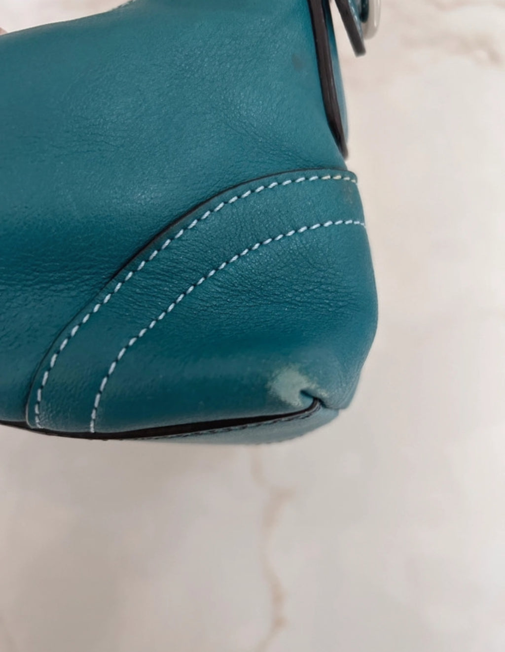 Vintage Coach blue shoulder bag