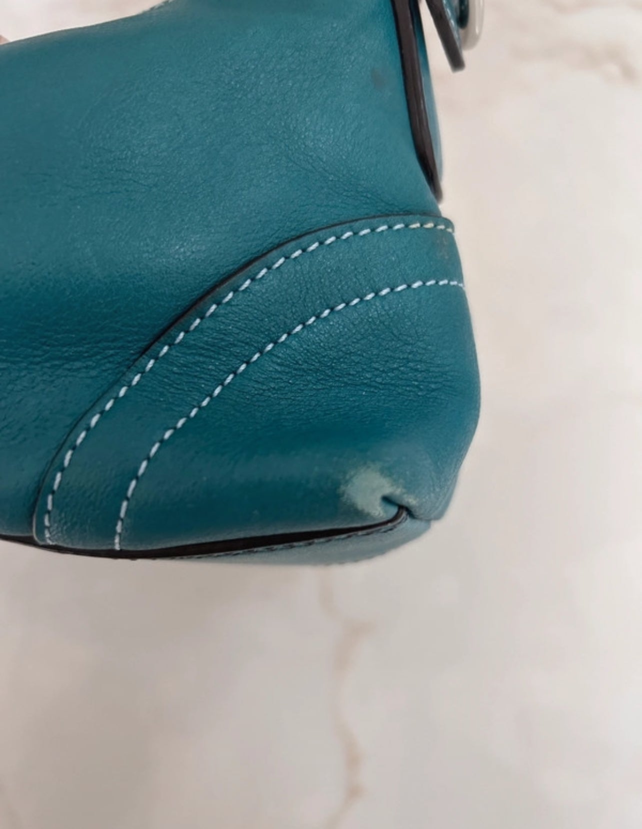 Vintage Coach blue shoulder bag