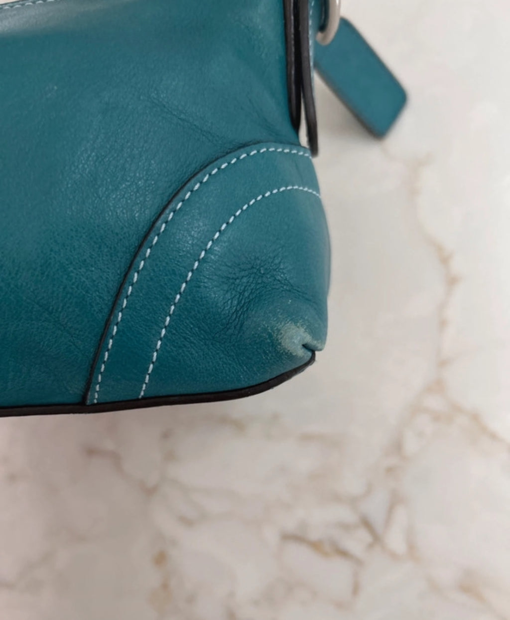 Vintage Coach blue shoulder bag