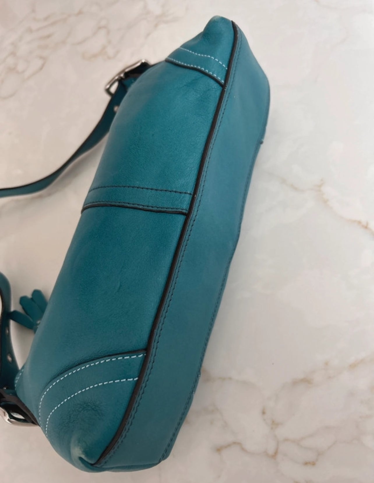 Vintage Coach blue shoulder bag