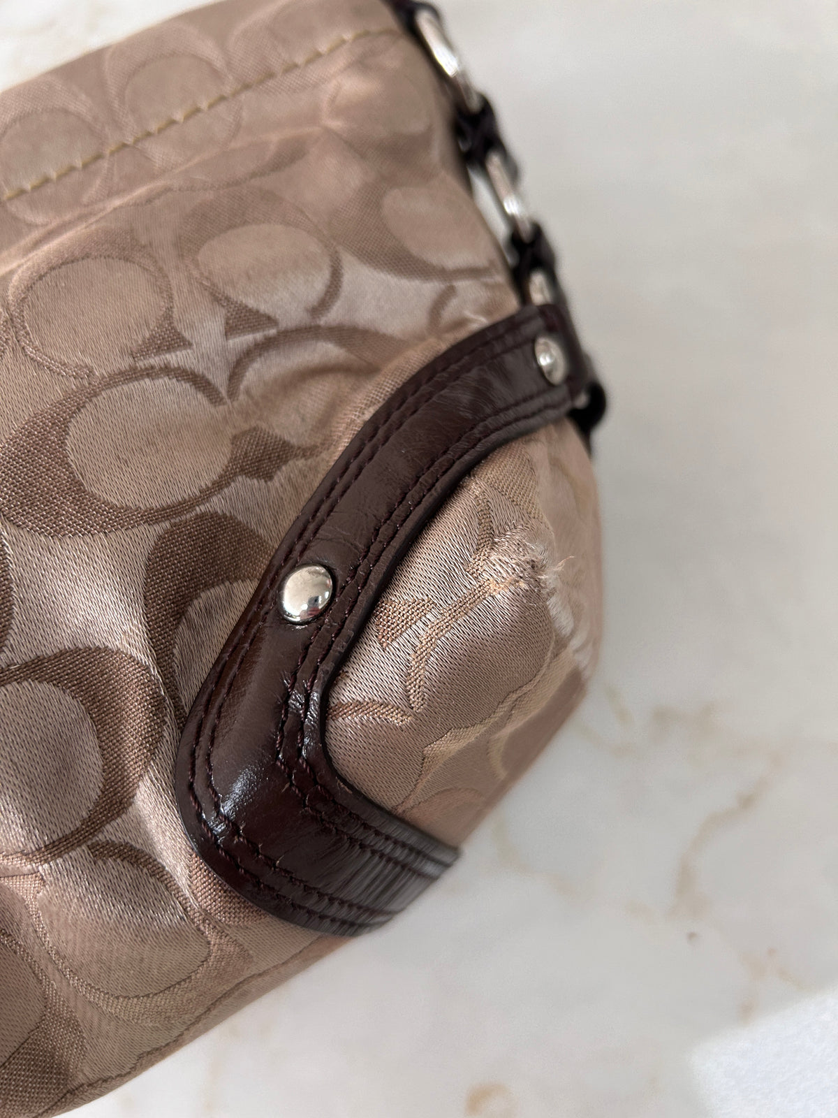 Vintage Coach mini Carly shoulder bag