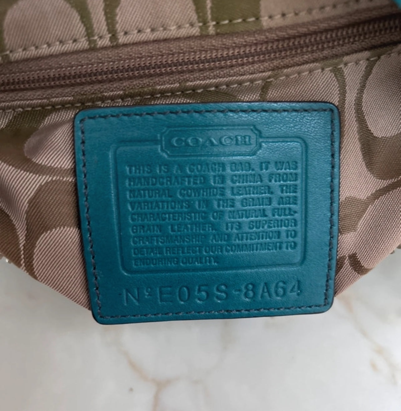 Vintage Coach blue shoulder bag