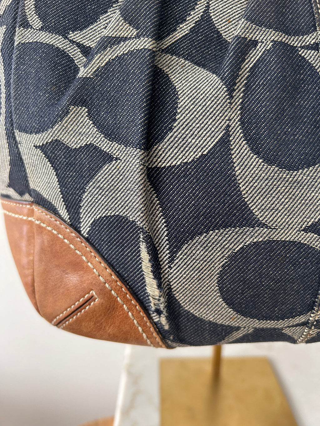 Vintage Coach denim Ergo Hobo shoulder bag