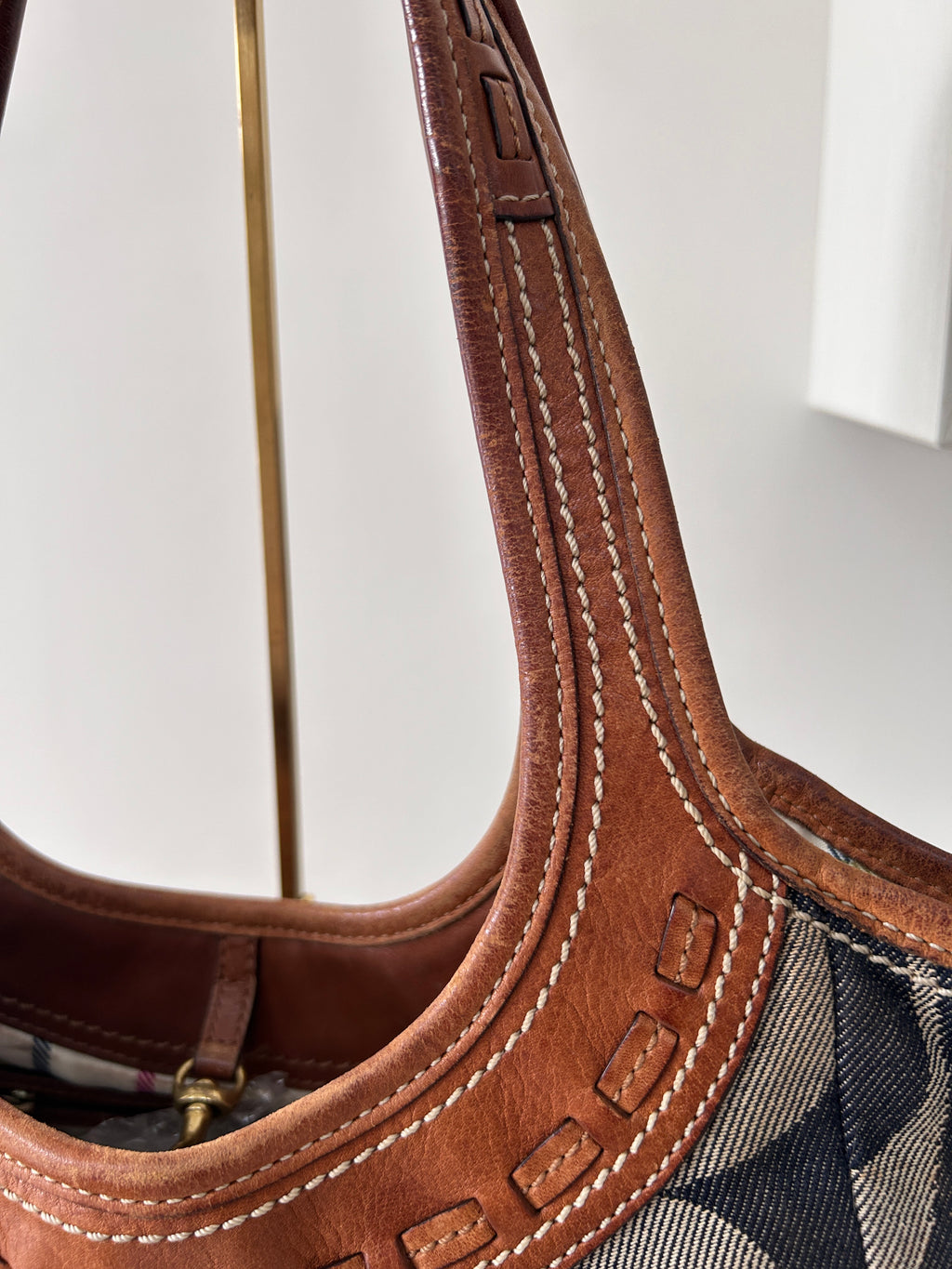 Vintage Coach denim Ergo Hobo shoulder bag