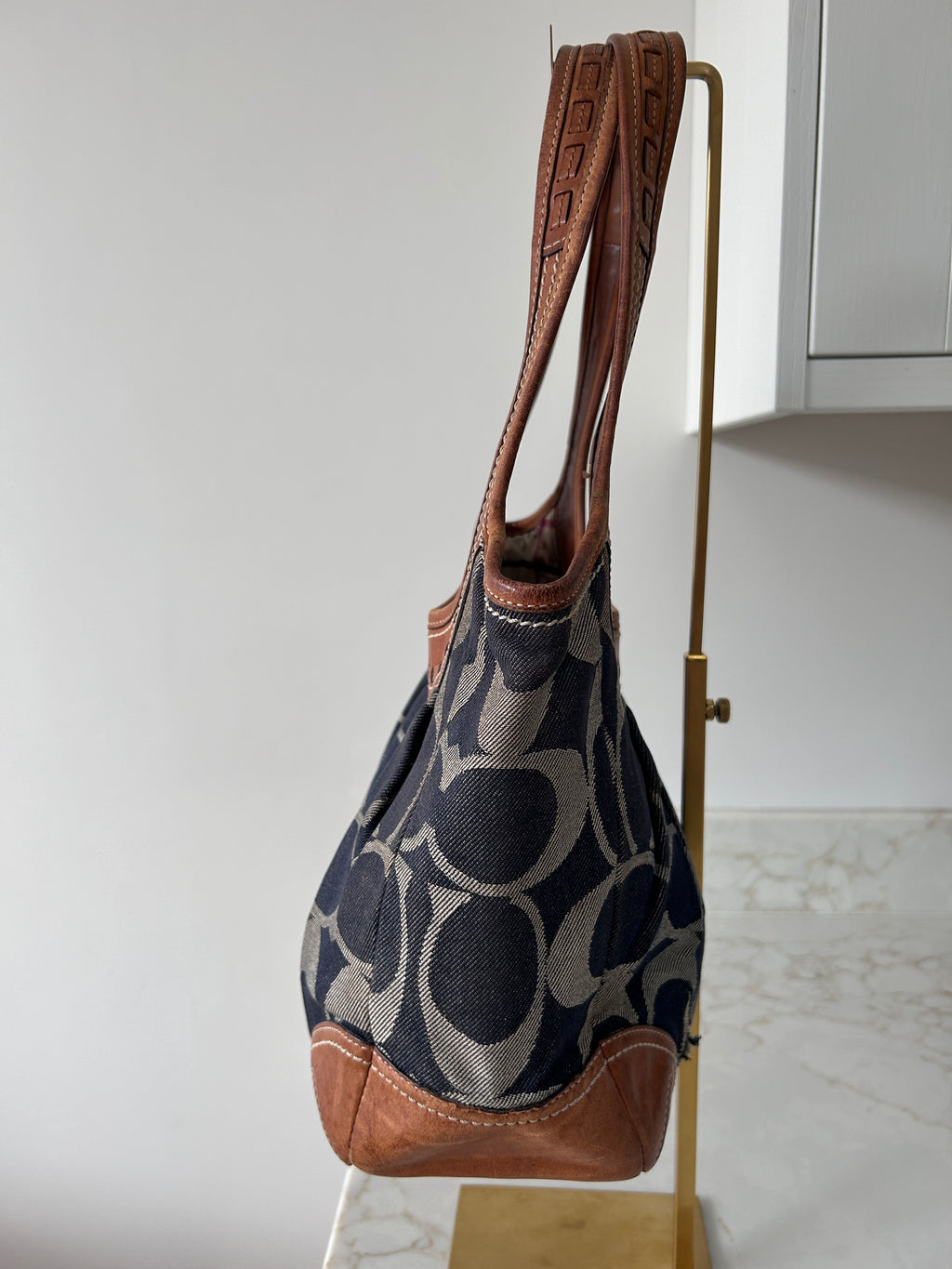 Vintage Coach denim Ergo Hobo shoulder bag