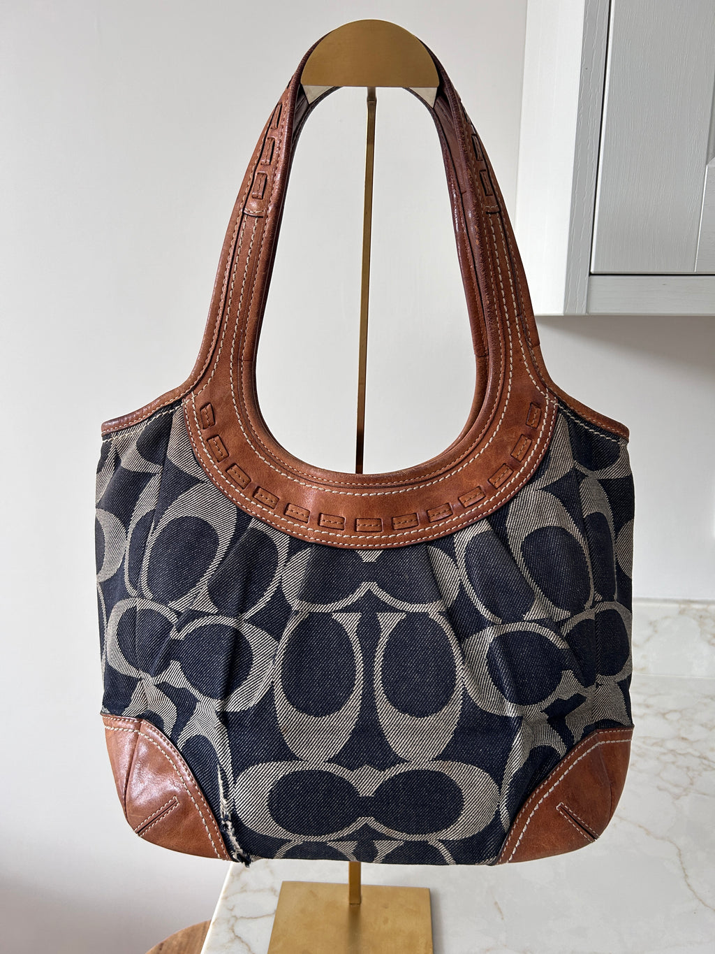 Vintage Coach denim Ergo Hobo shoulder bag