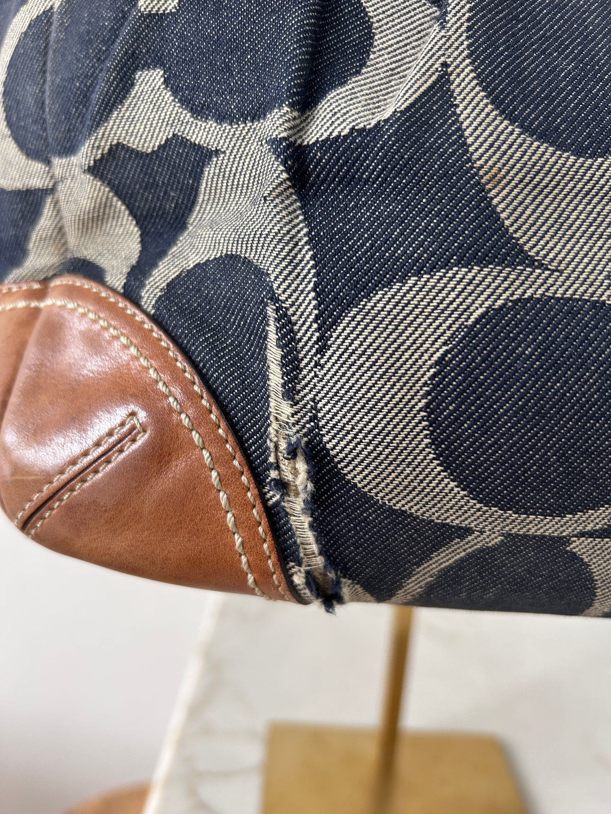 Vintage Coach denim Ergo Hobo shoulder bag