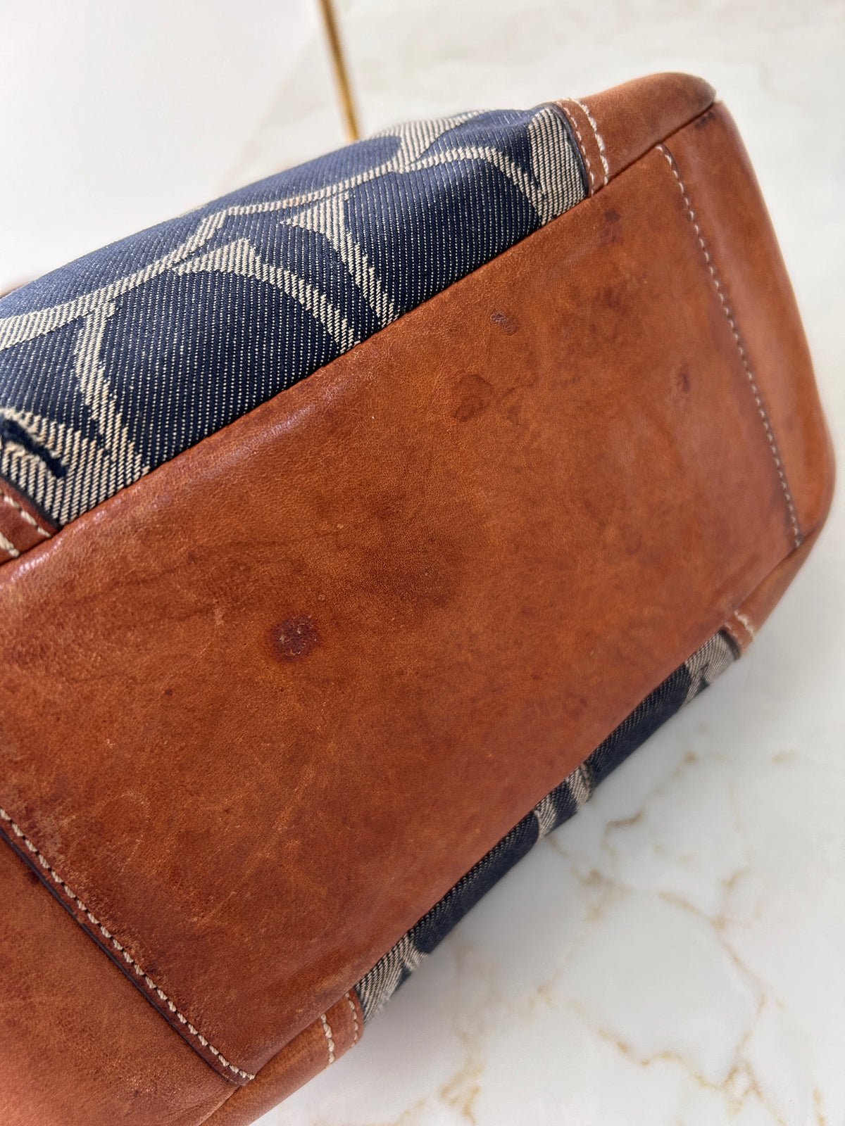 Vintage Coach denim Ergo Hobo shoulder bag
