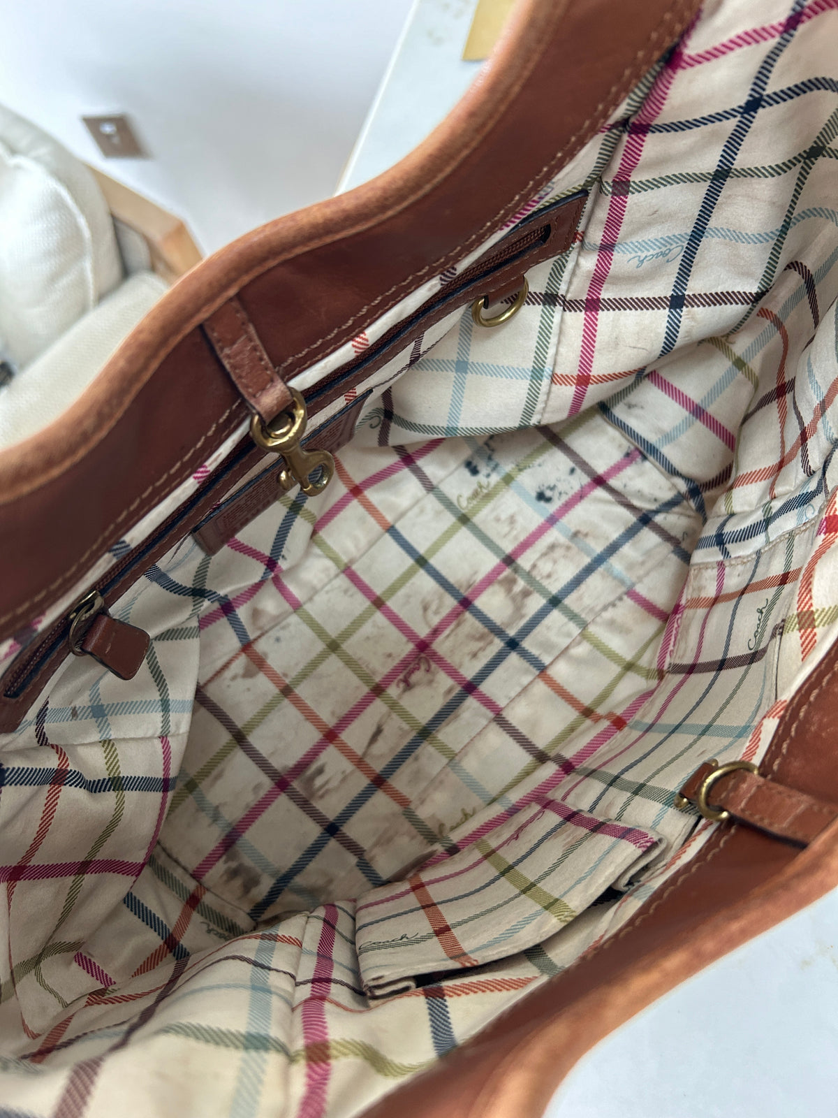 Vintage Coach denim Ergo Hobo shoulder bag