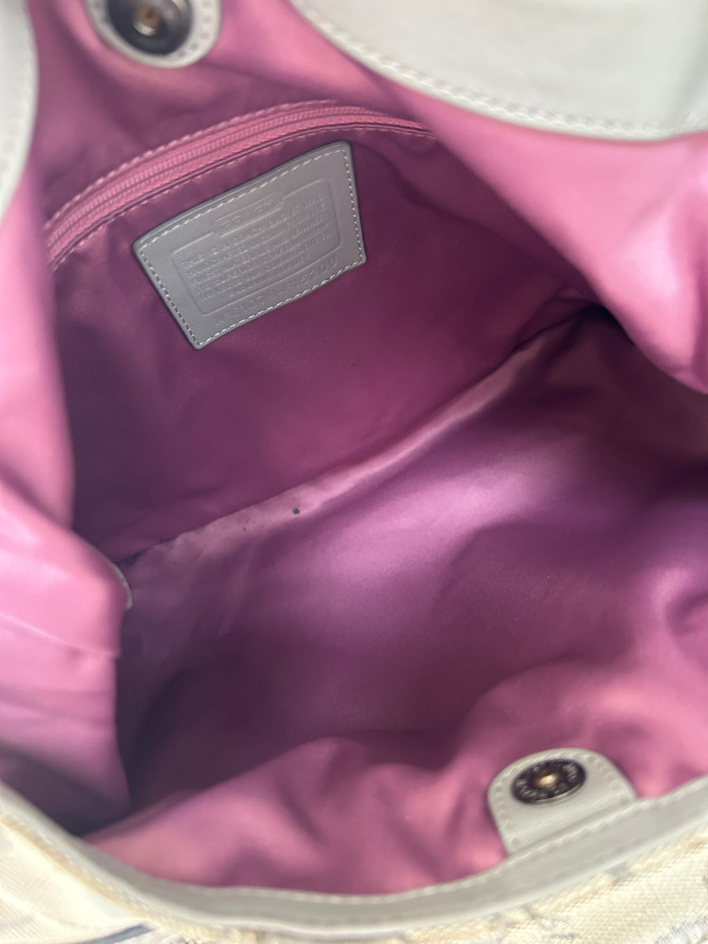 Vintage Coach Soho hobo grey shoulder bag