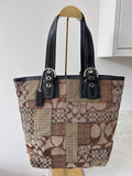 Vintage Coach patchwork shoulder bag