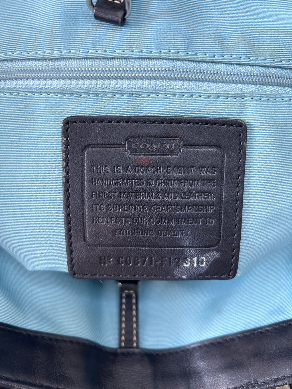 Vintage Coach patchwork shoulder bag