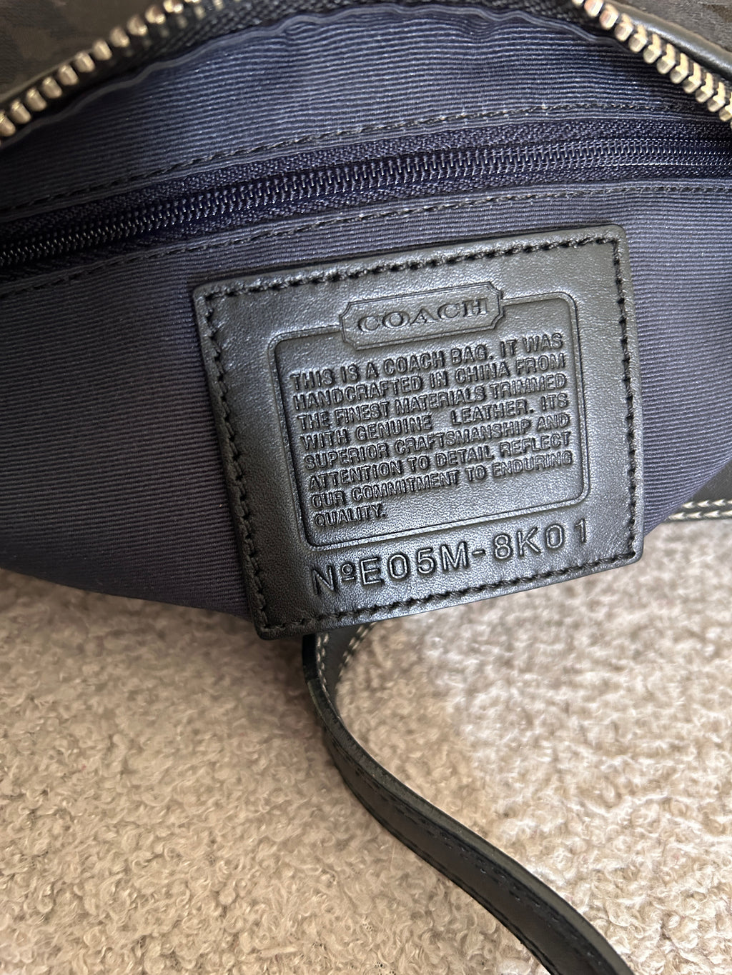 Vintage Coach baguette shoulder bag