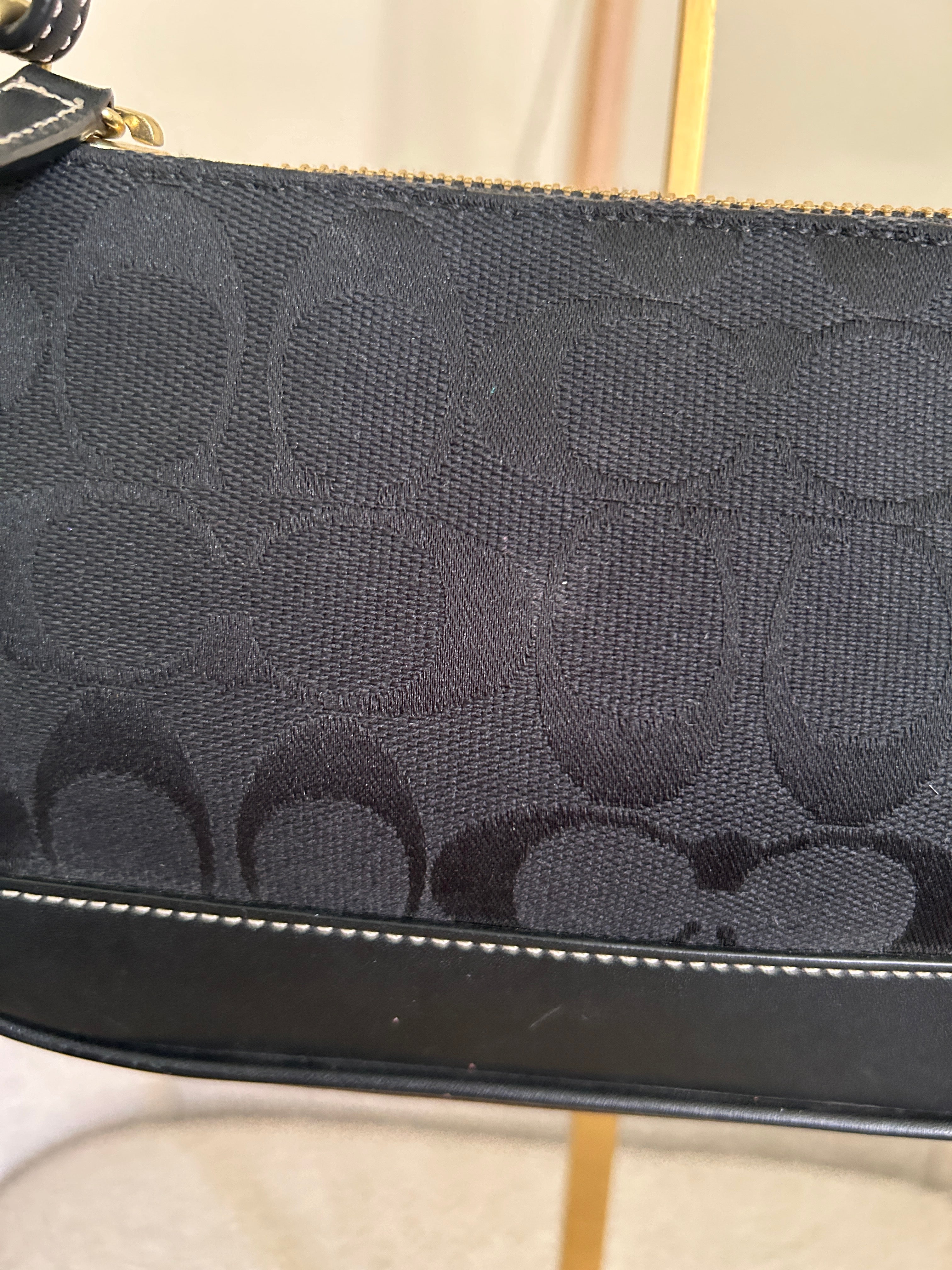 Vintage Coach black Demi shoulder bag