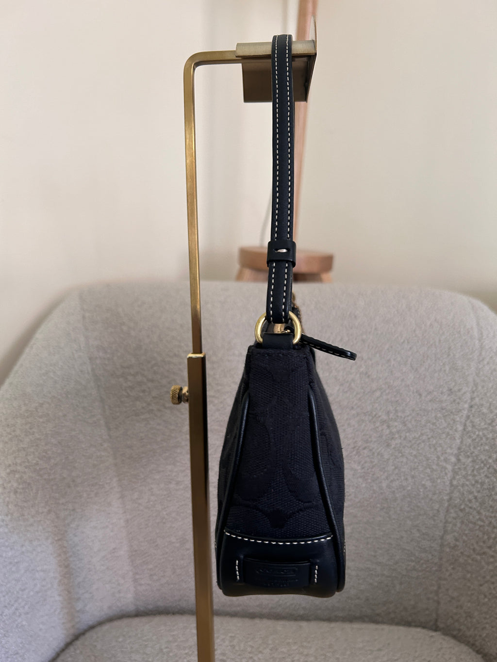 Vintage Coach black Demi shoulder bag