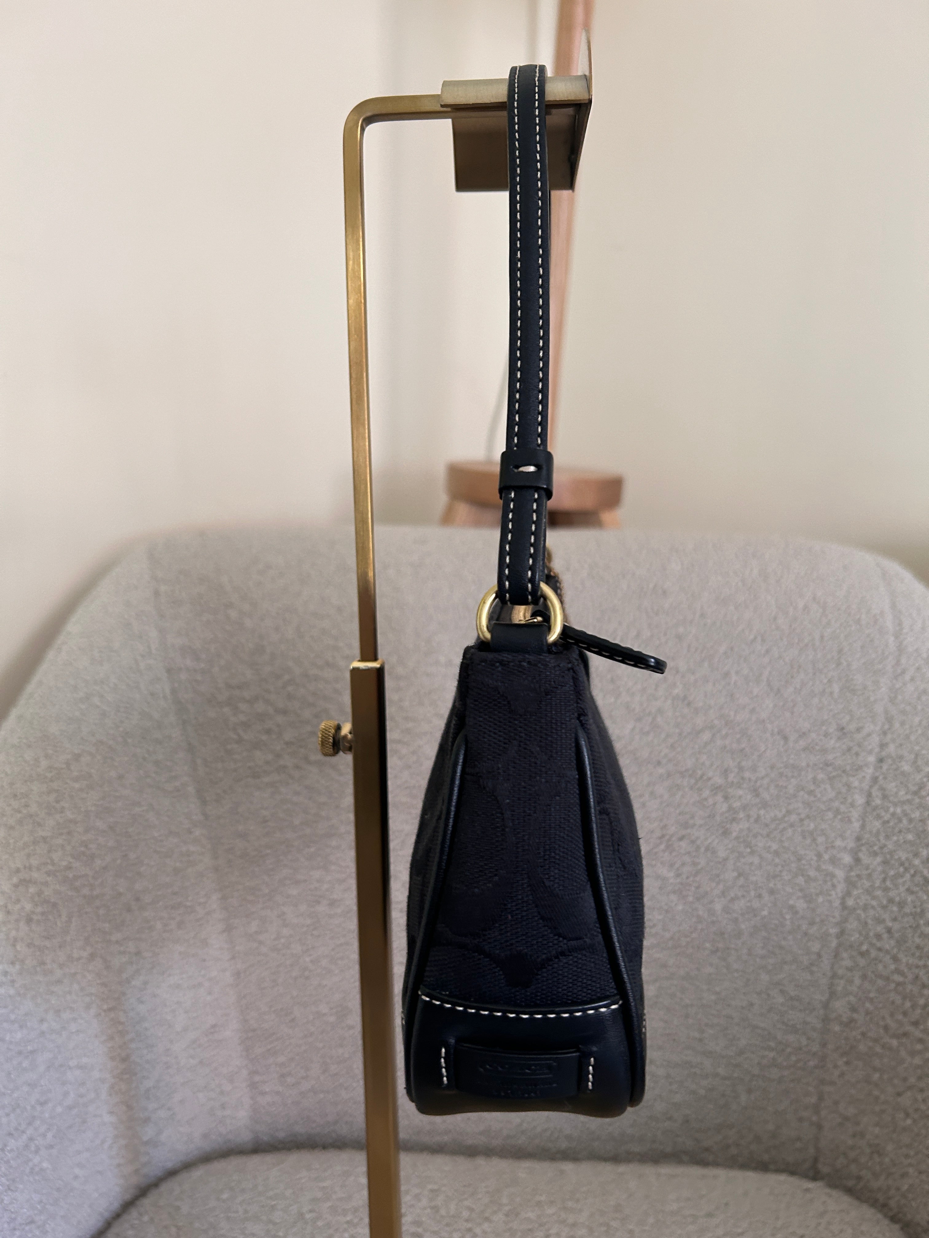 Vintage Coach black Demi shoulder bag