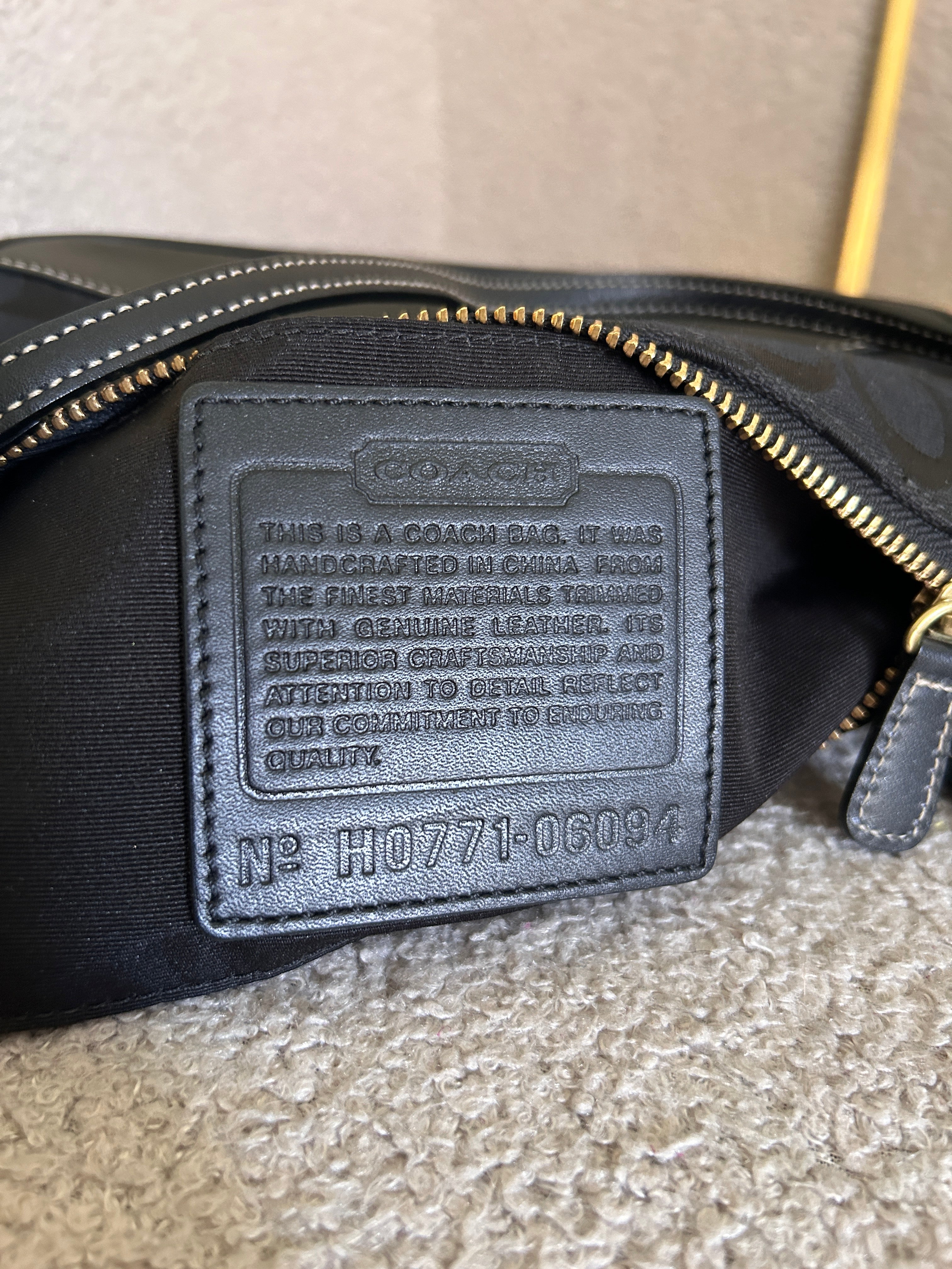 Vintage Coach black Demi shoulder bag