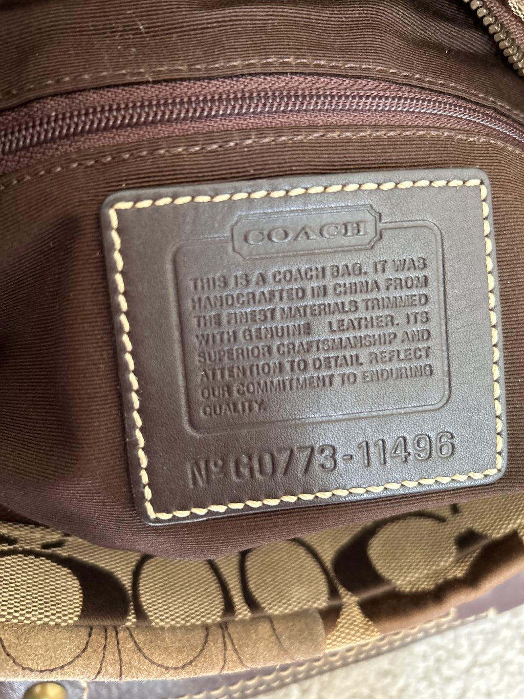 Vintage Coach patchwork shoulder bag