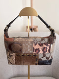 Vintage Coach mini patchwork handbag