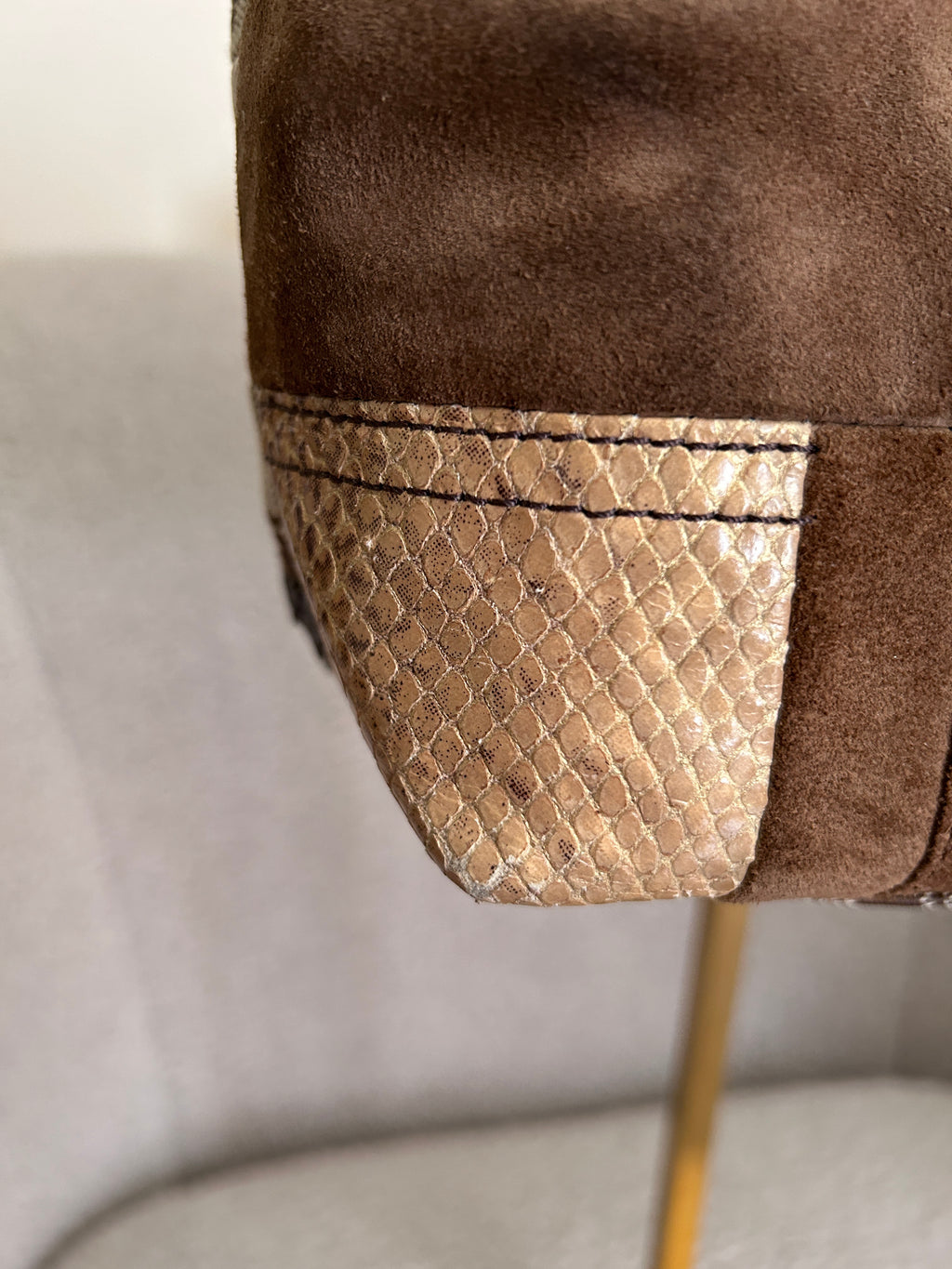 Vintage Coach mini patchwork handbag