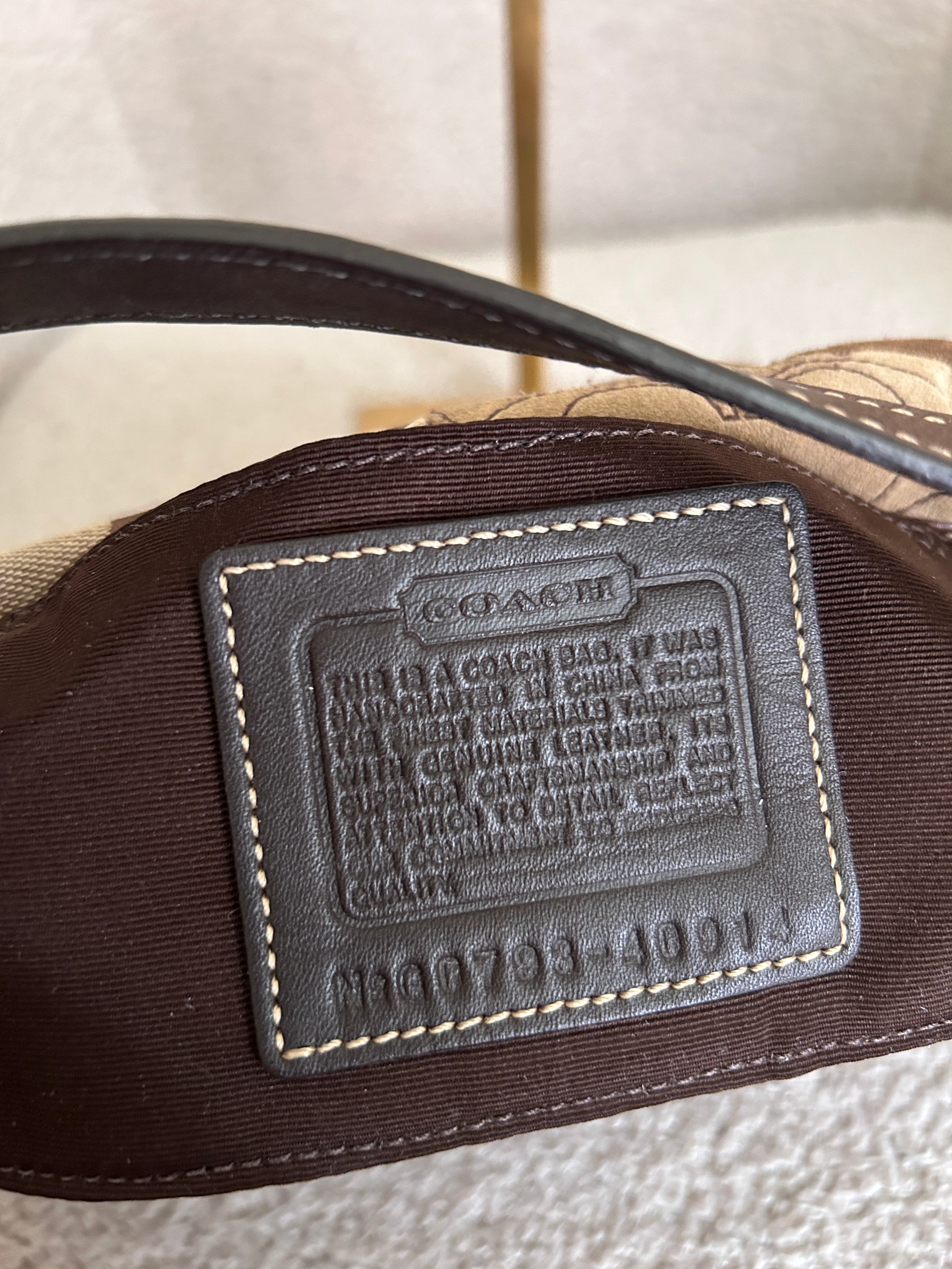 Vintage Coach mini patchwork handbag
