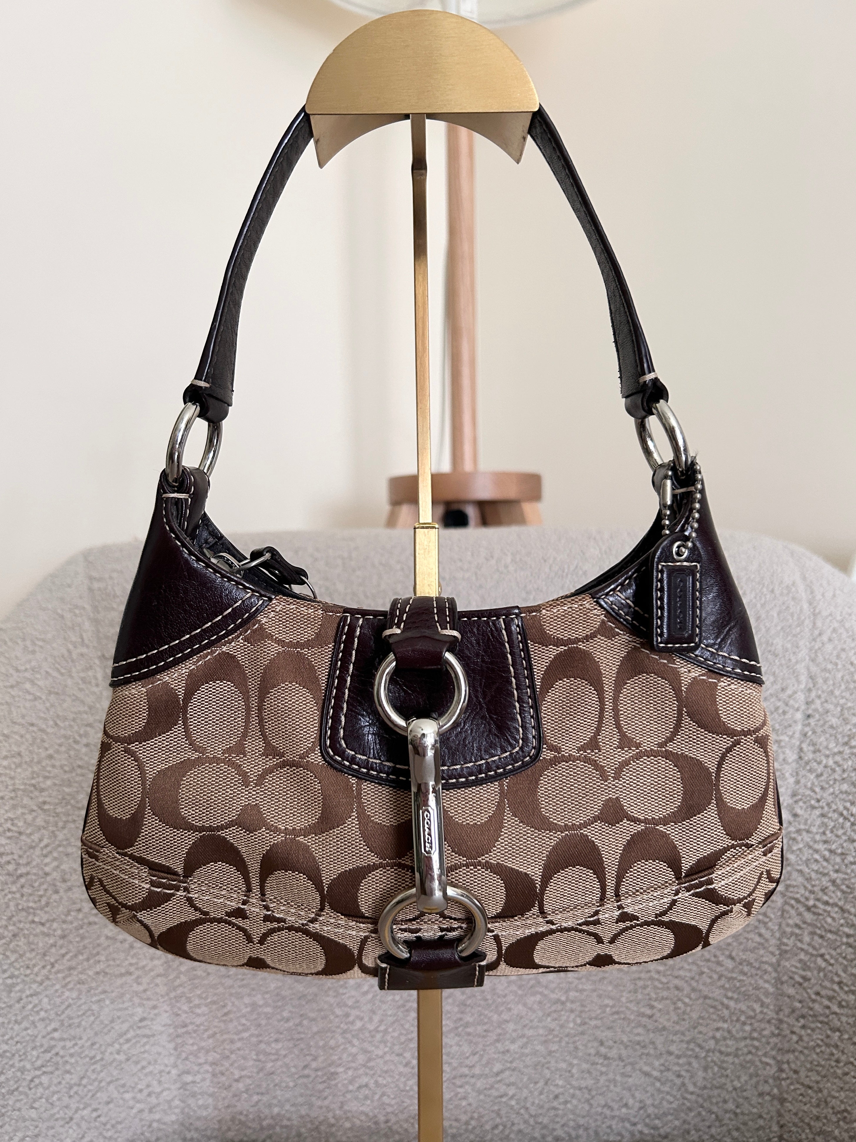 Vintage Coach mini Hampton shoulder bag