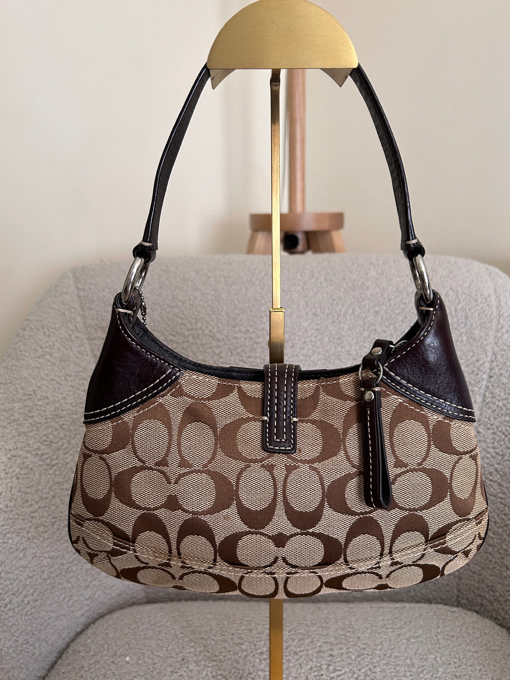 Vintage Coach mini Hampton shoulder bag
