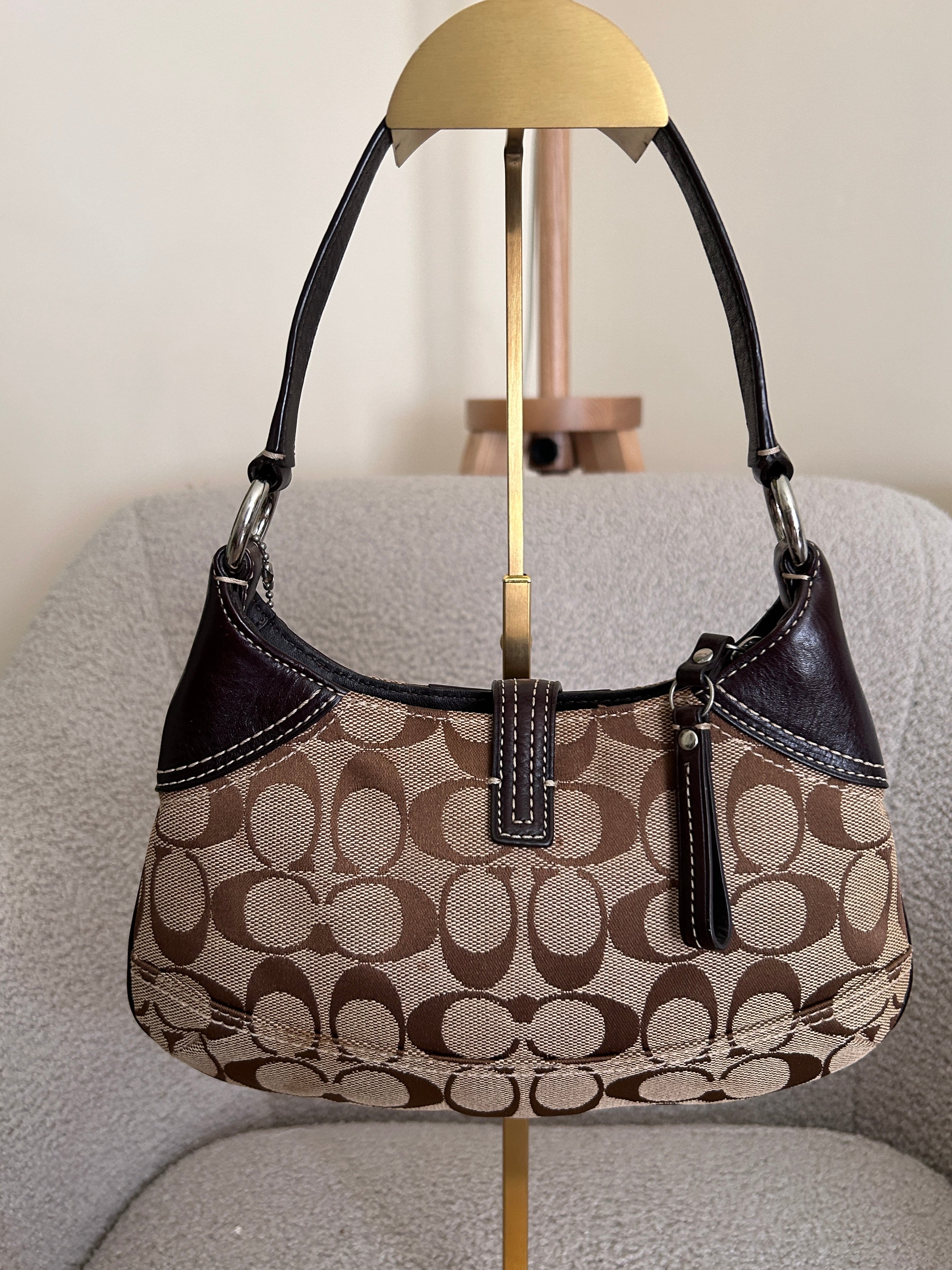 Vintage Coach mini Hampton shoulder bag