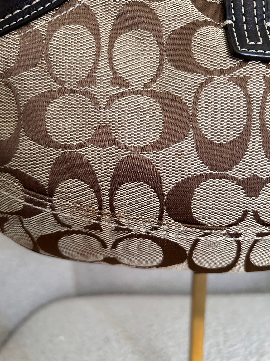 Vintage Coach mini Hampton shoulder bag