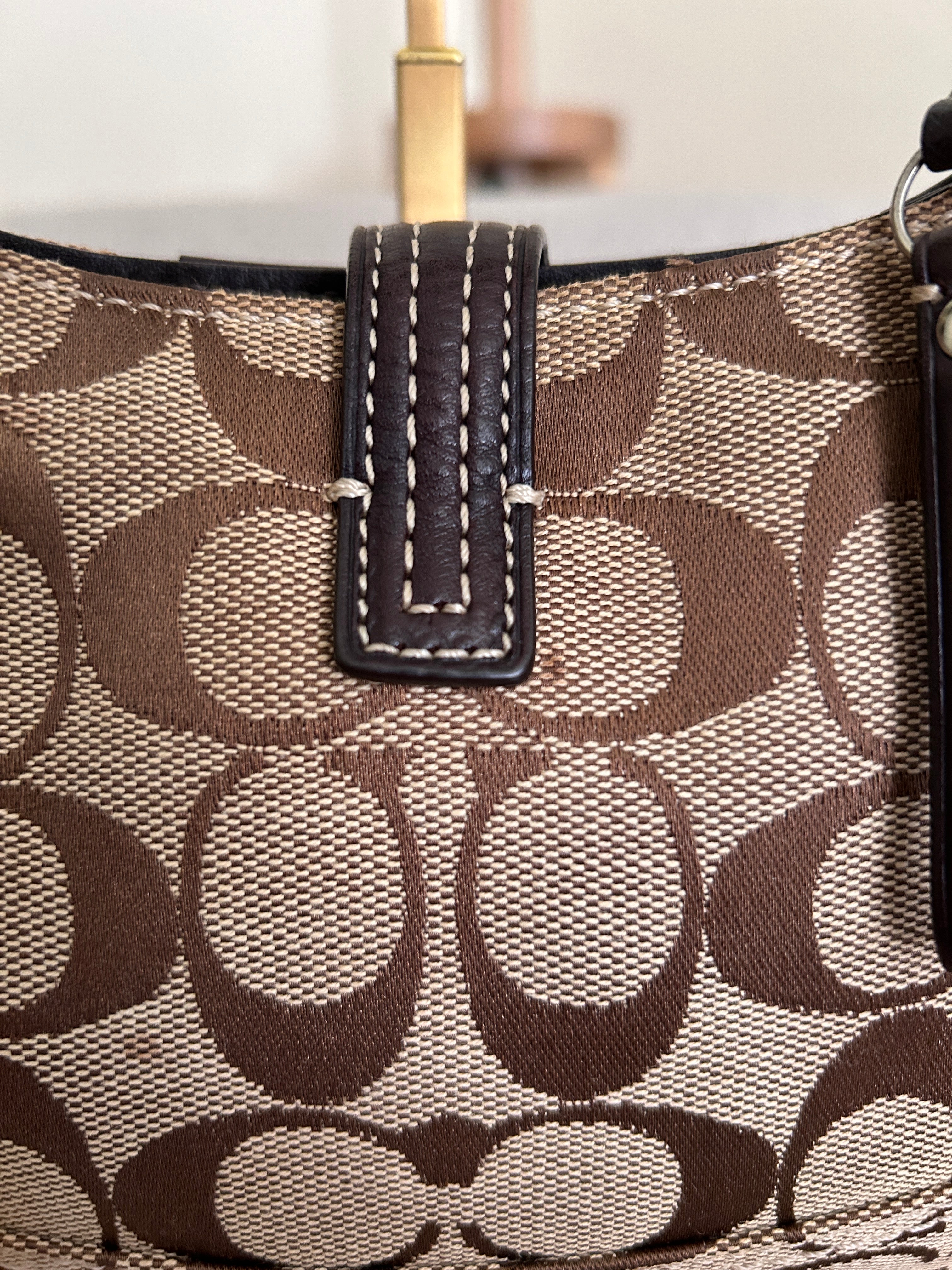 Vintage Coach mini Hampton shoulder bag
