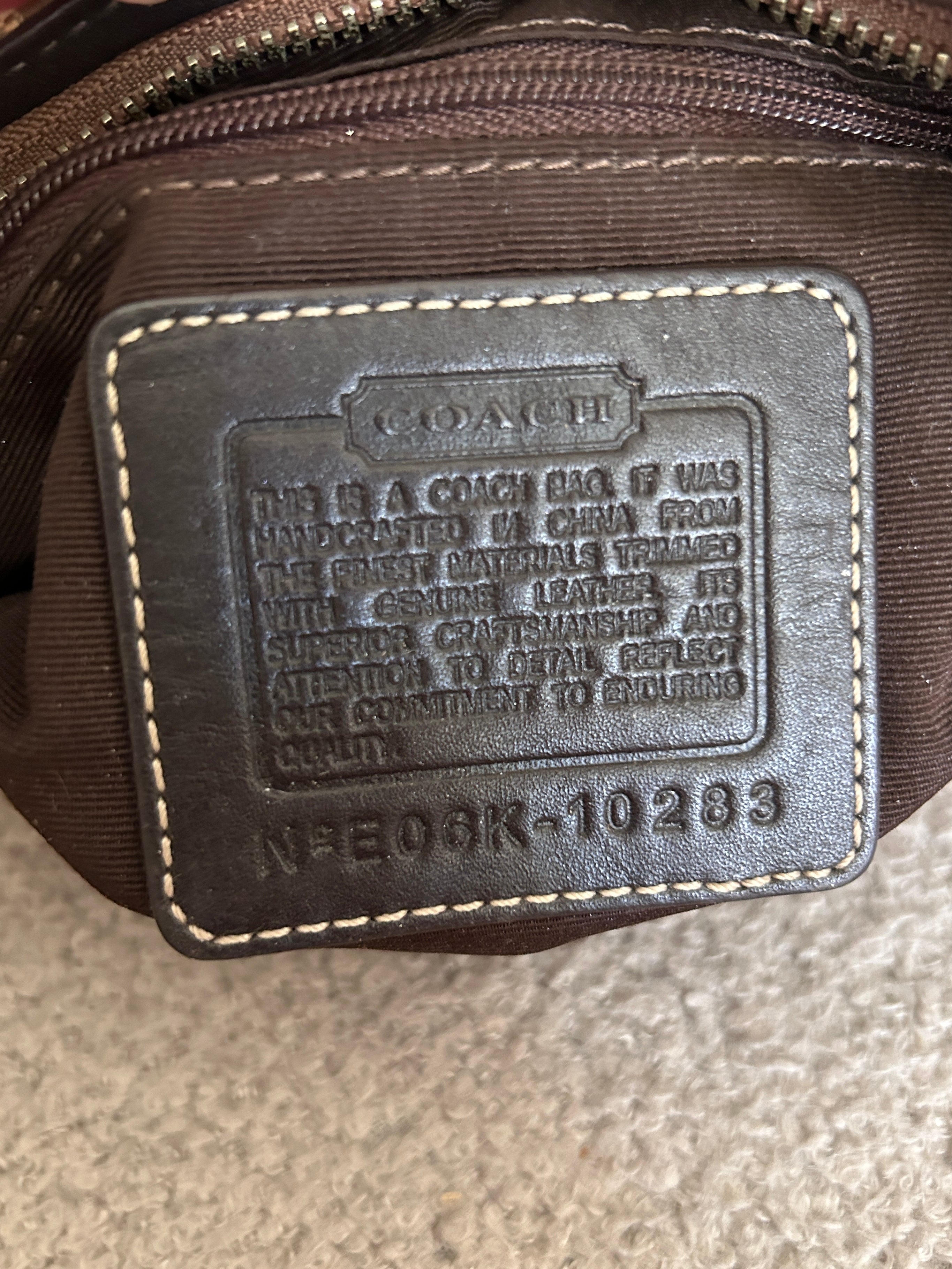 Vintage Coach mini Hampton shoulder bag