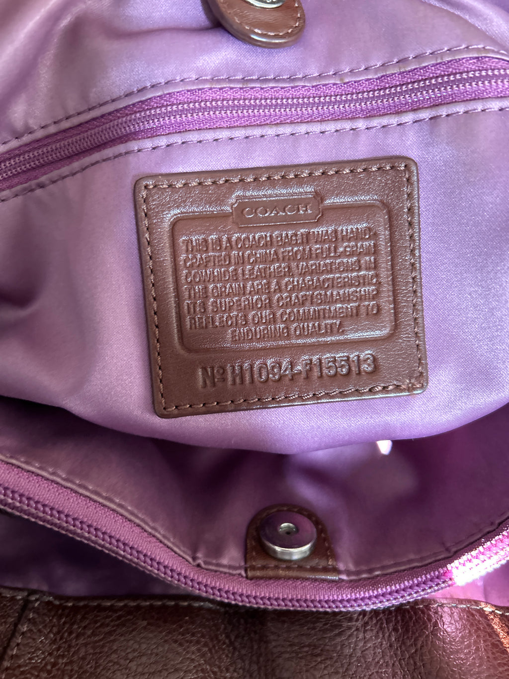 Vintage Coach Ashley tote bag