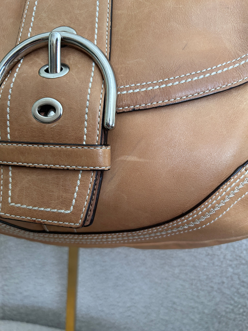 Vintage Coach Soho brown leather shoulder bag