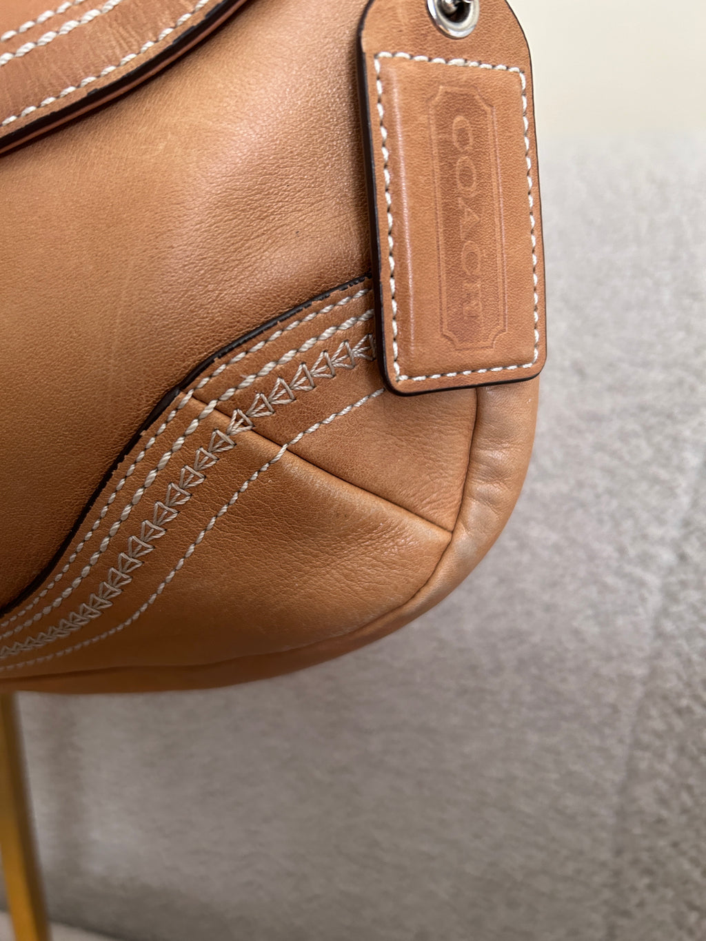 Vintage Coach Soho brown leather shoulder bag
