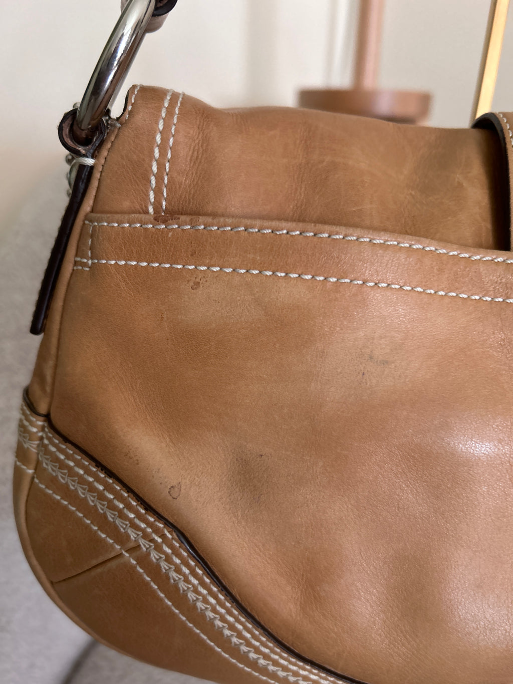 Vintage Coach Soho brown leather shoulder bag
