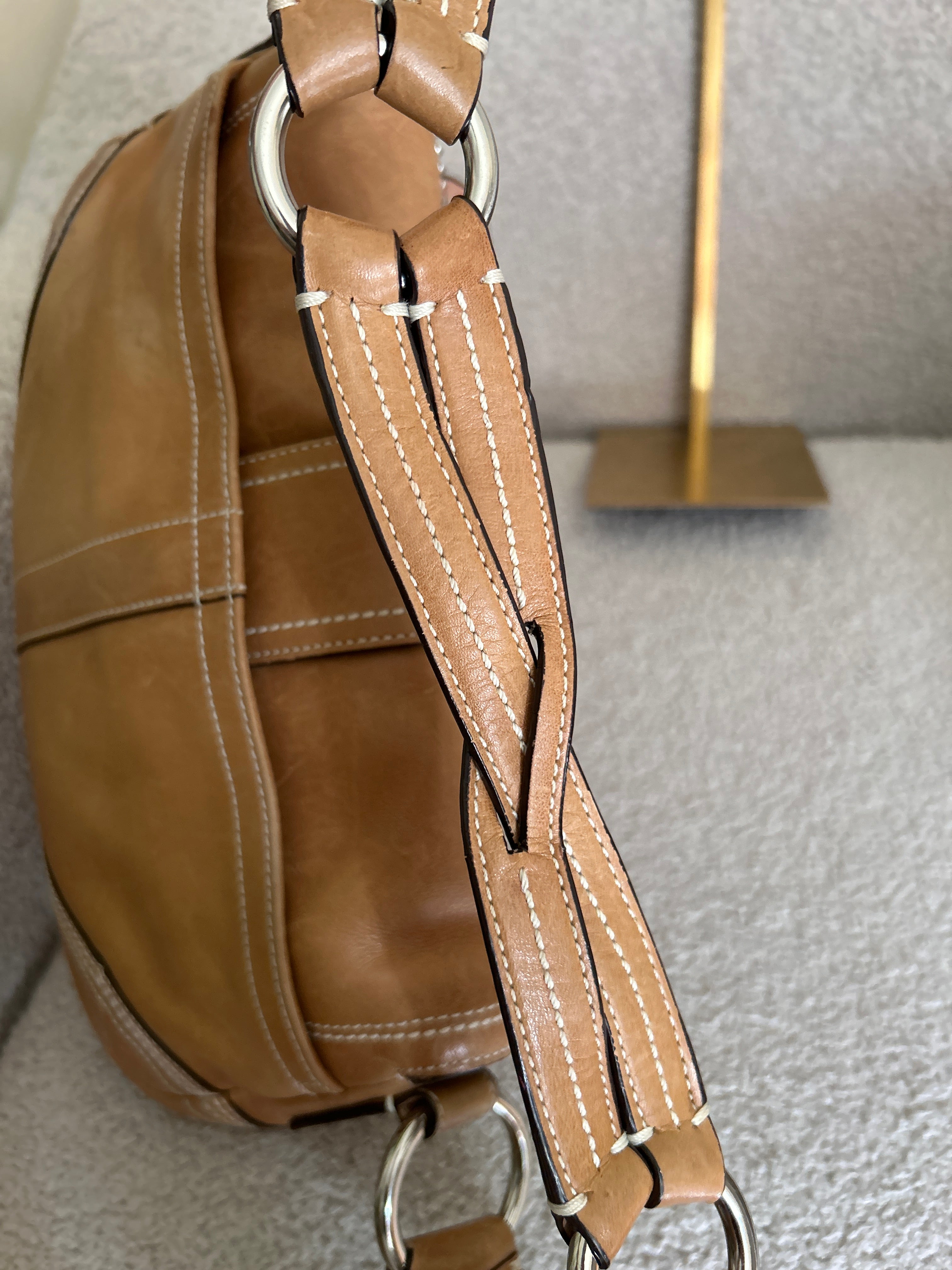 Vintage Coach Soho brown leather shoulder bag