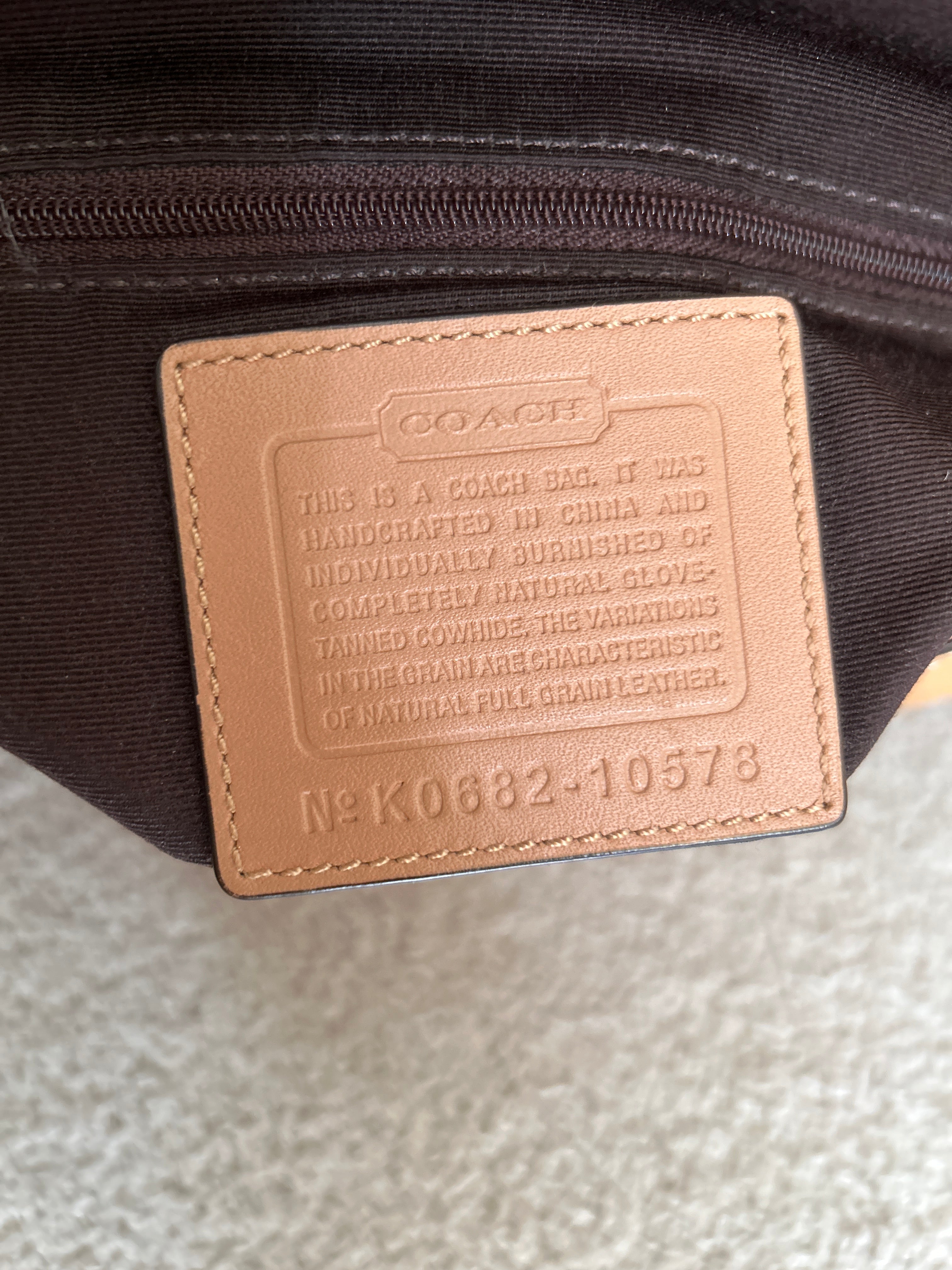 Vintage Coach Soho brown leather shoulder bag