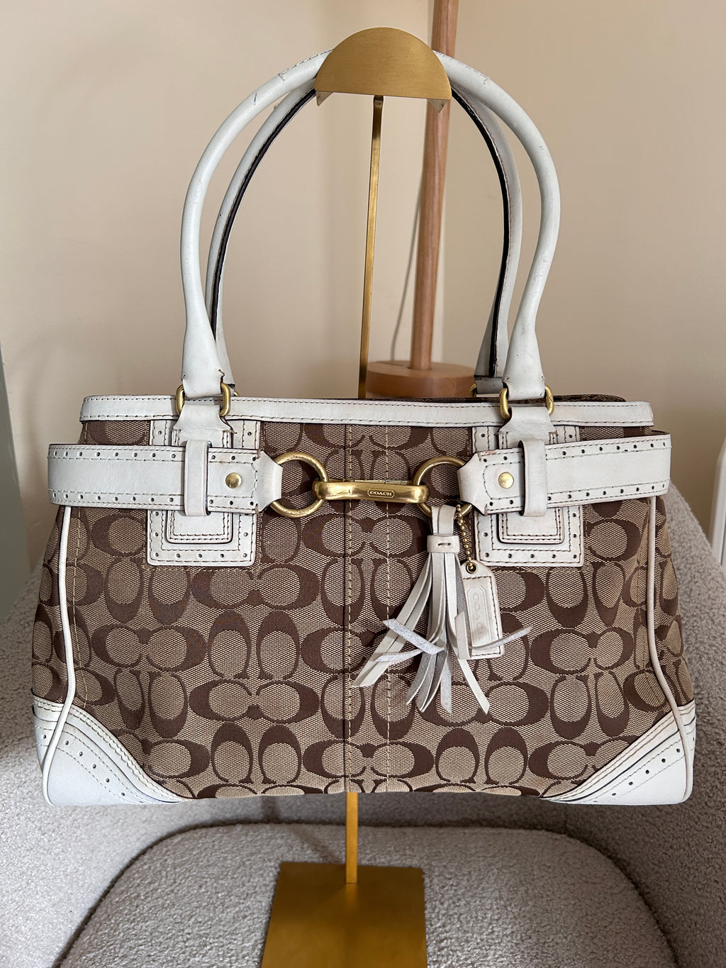 Vintage Coach Hamptons shoulder bag