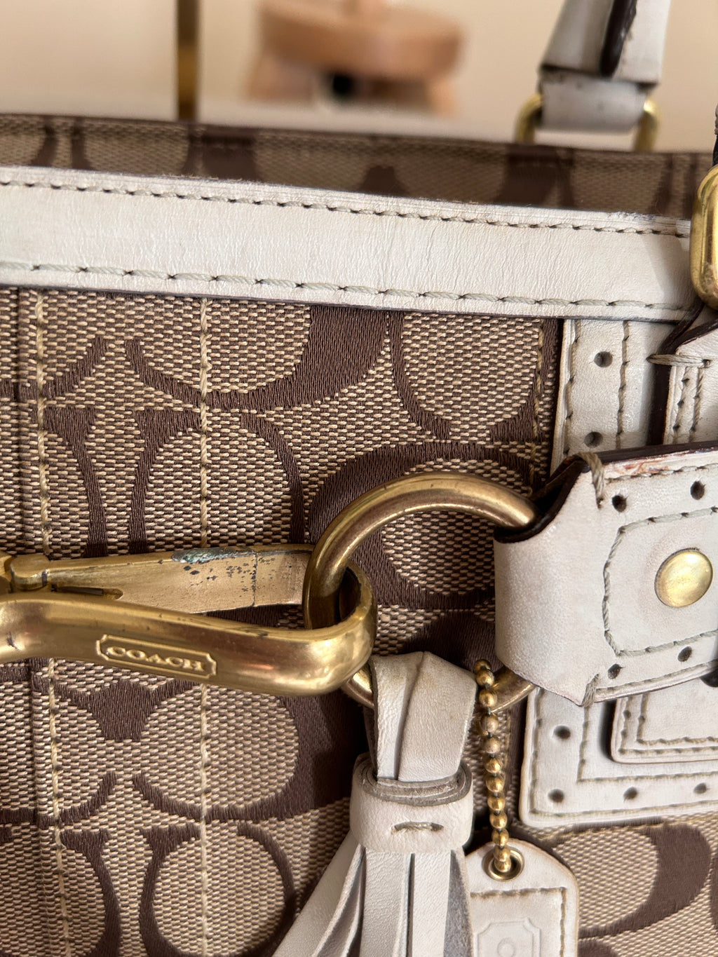 Vintage Coach Hamptons shoulder bag