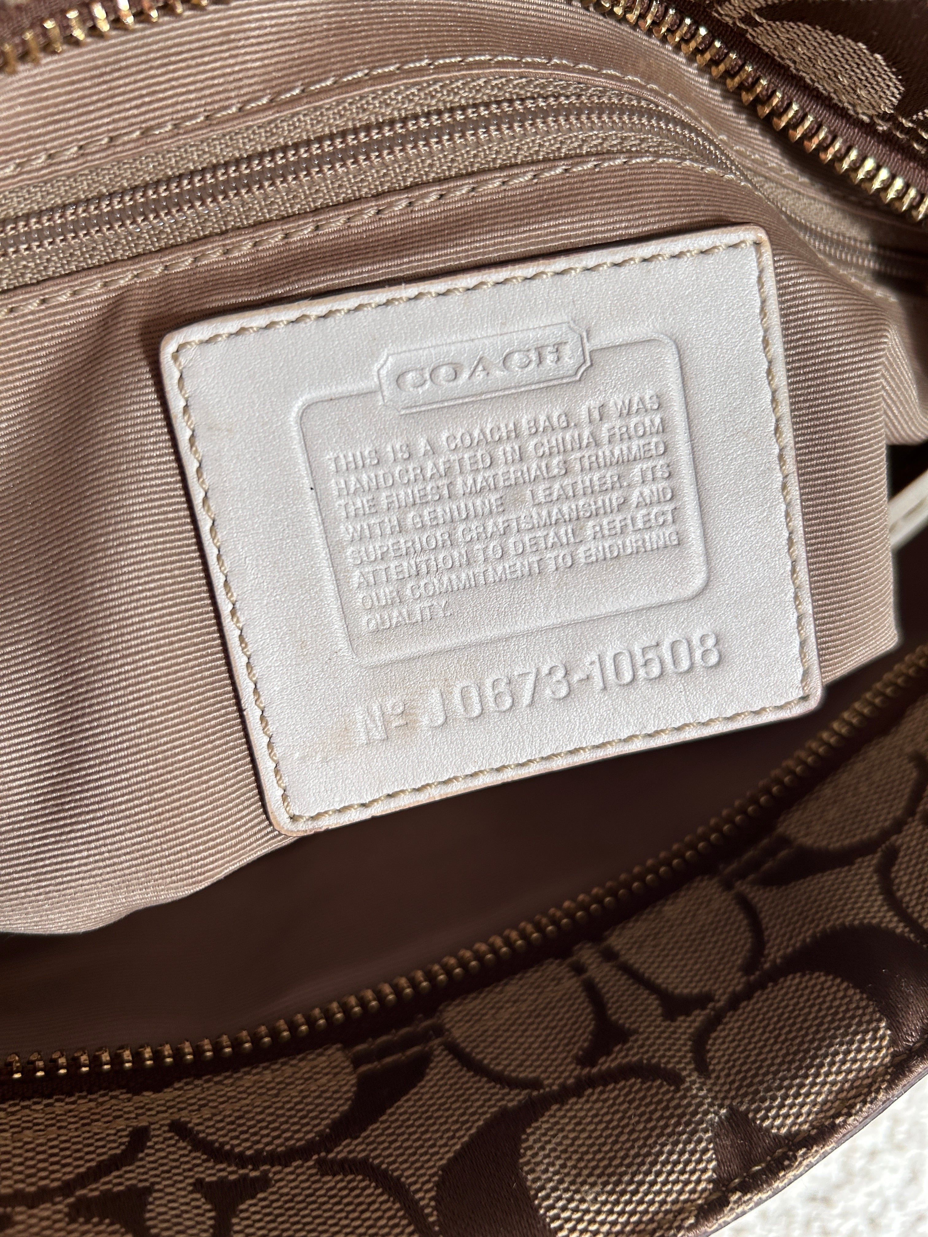 Vintage Coach Hamptons shoulder bag