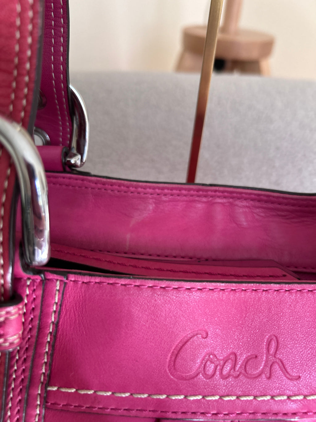 Vintage Coach Soho pink shoulder bag