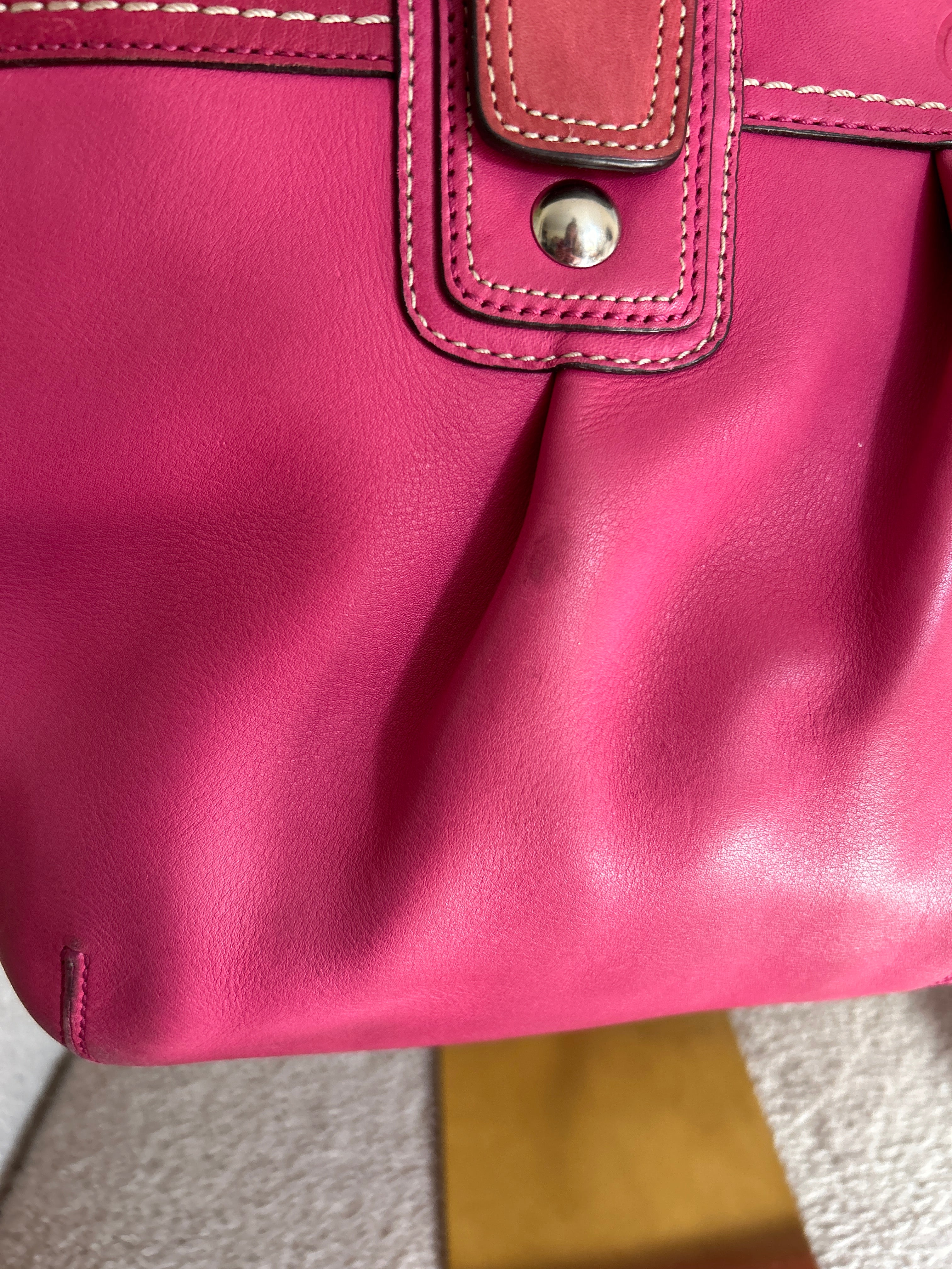 Vintage Coach Soho pink shoulder bag
