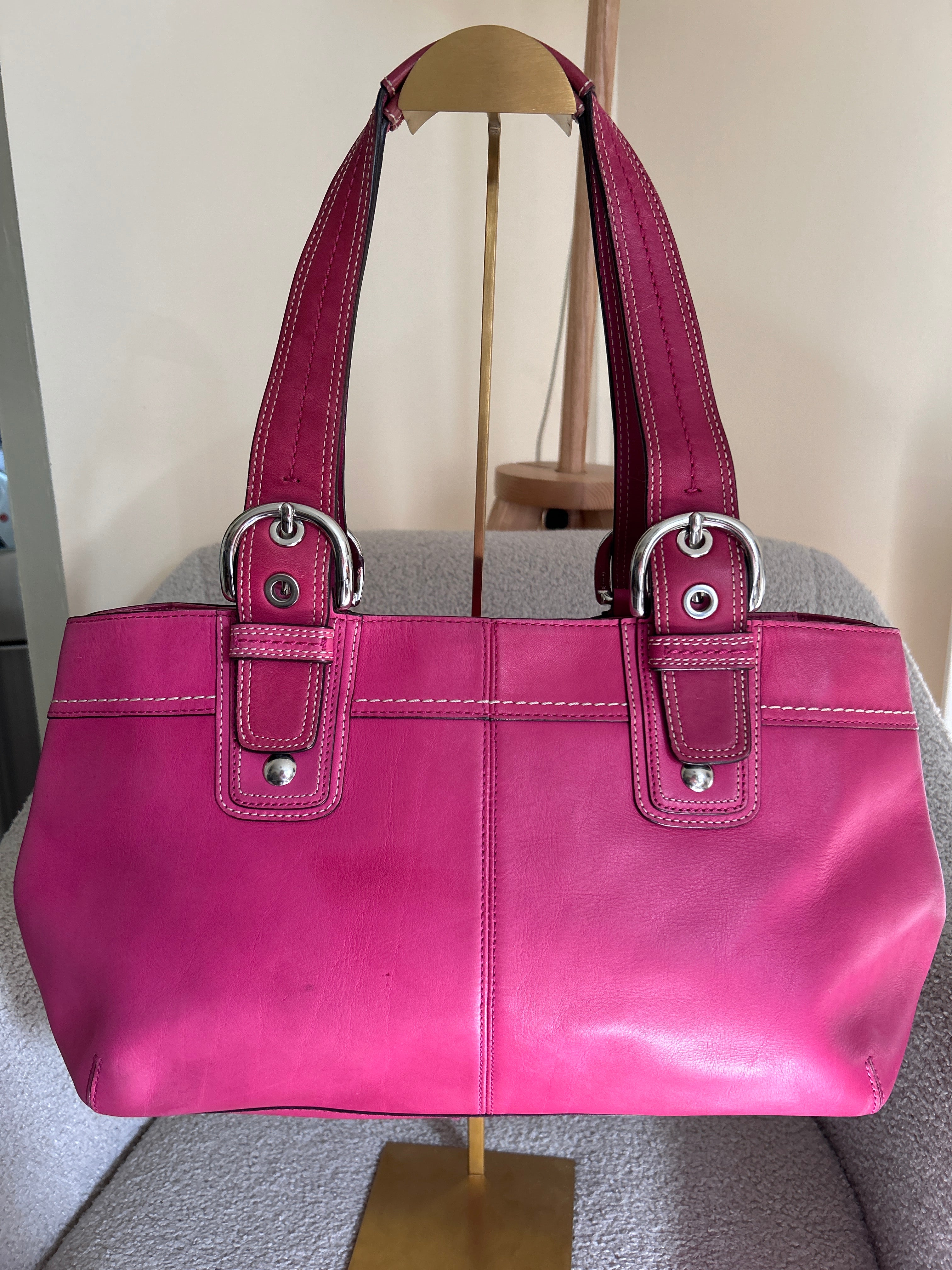 Vintage Coach Soho pink shoulder bag