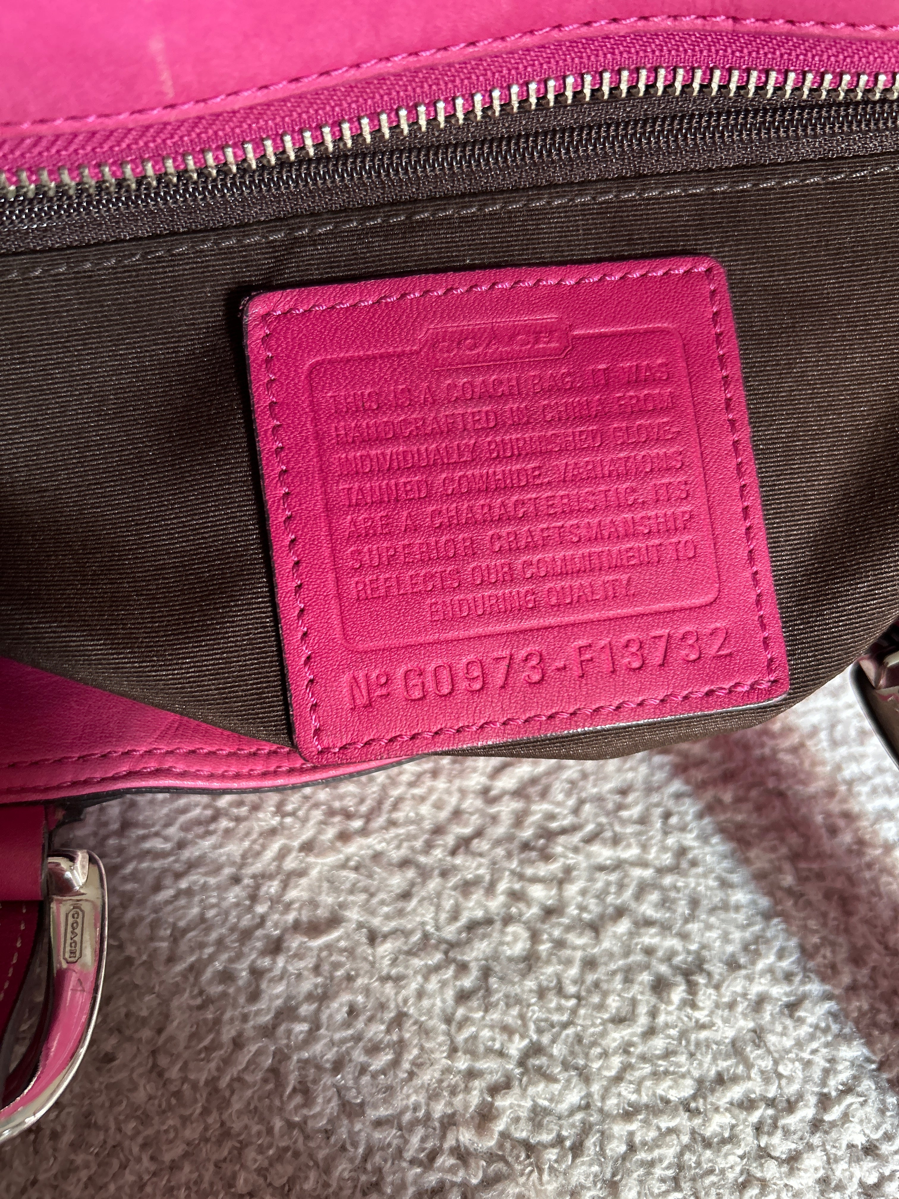 Vintage Coach Soho pink shoulder bag