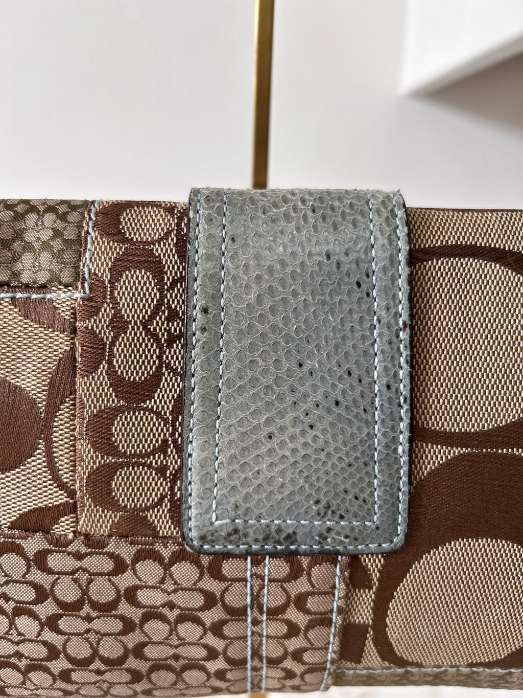 Vintage Coach Soho python leather shoulder bag