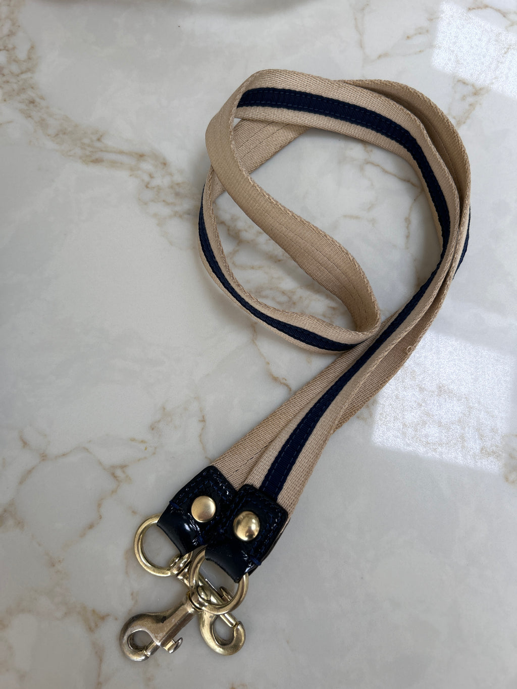 Vintage Coach Poppy navy shoulder bag