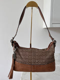Vintage Coach brown shoulder bag