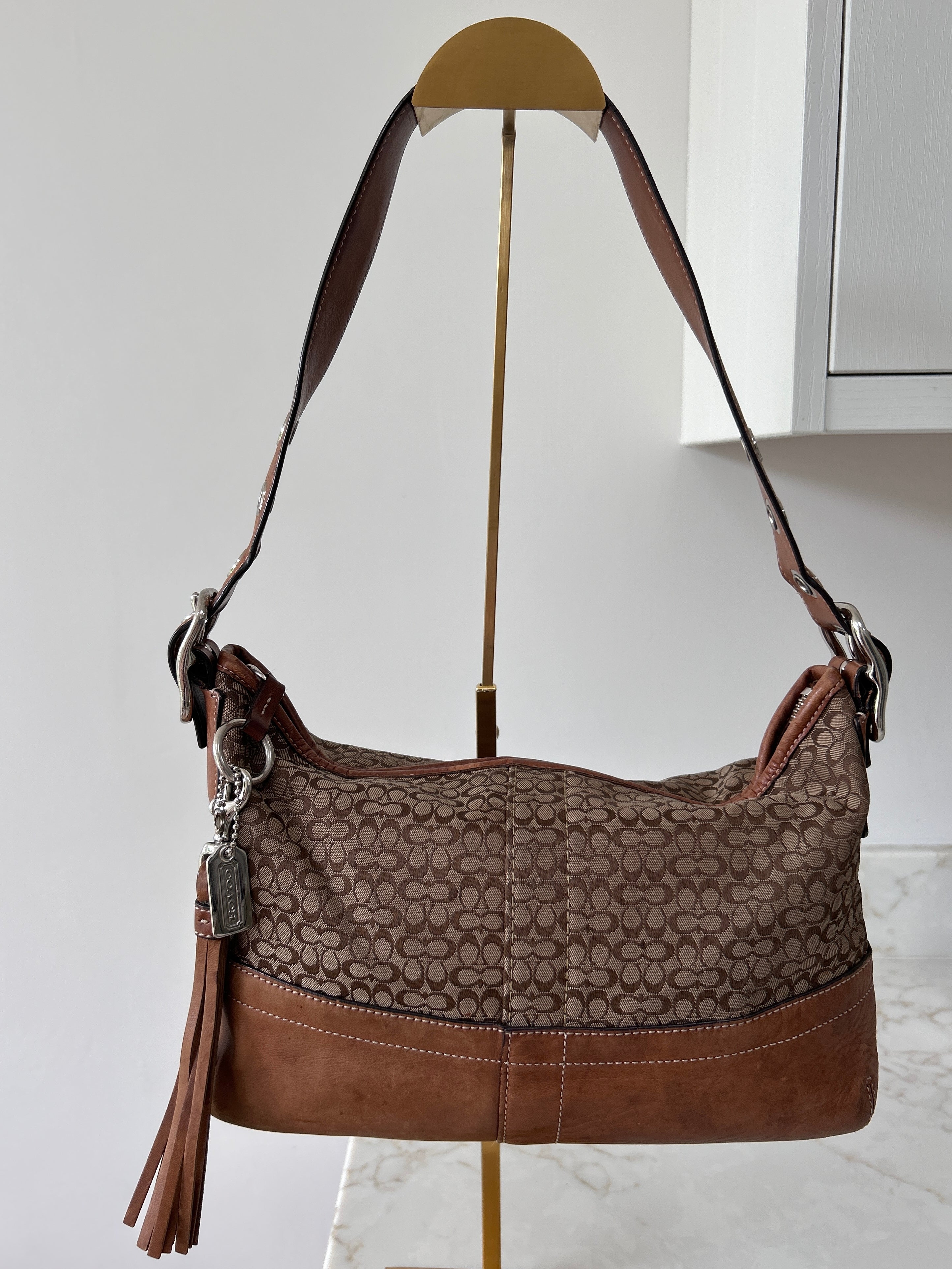 Vintage Coach brown shoulder bag