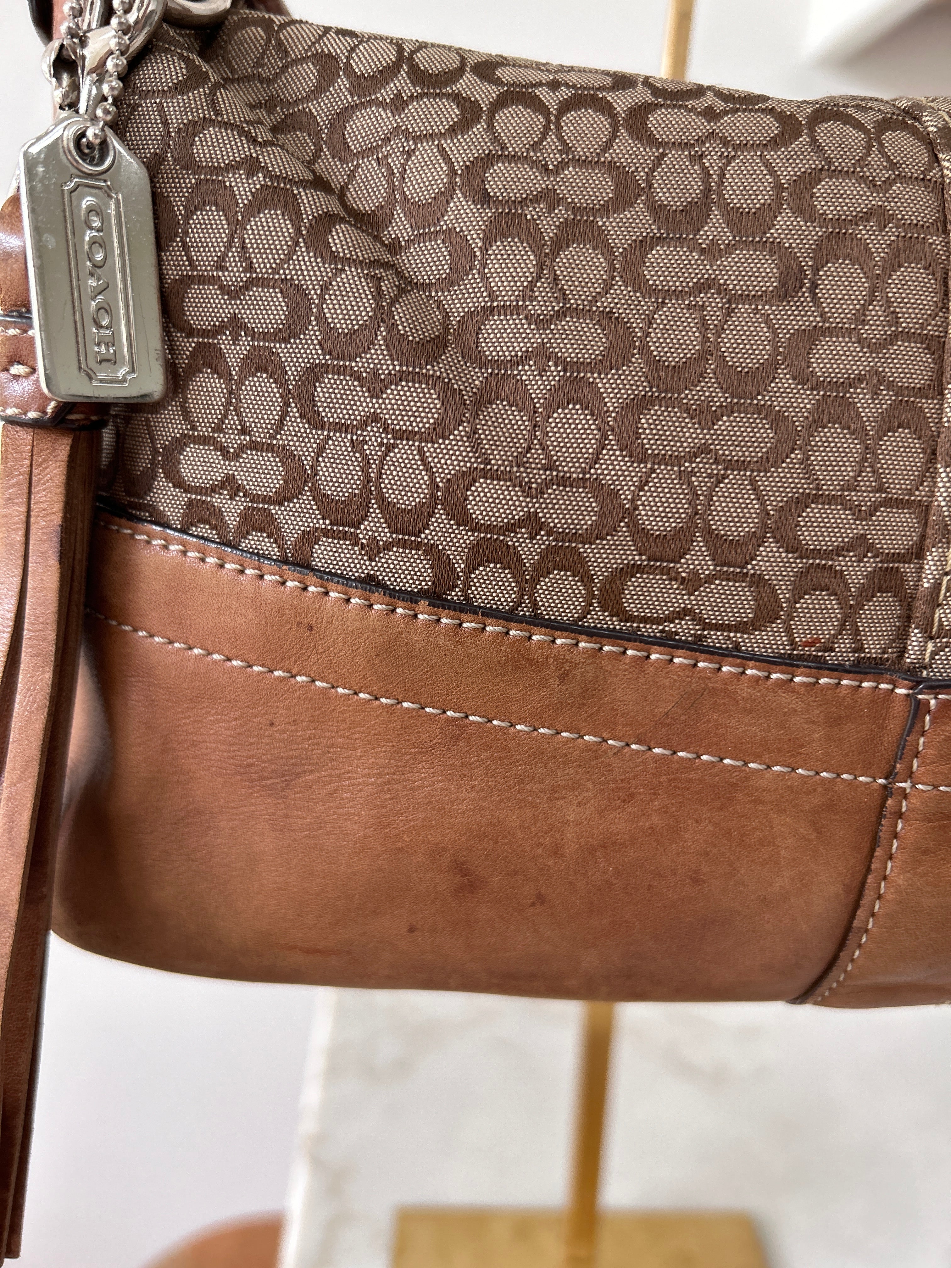 Vintage Coach brown shoulder bag